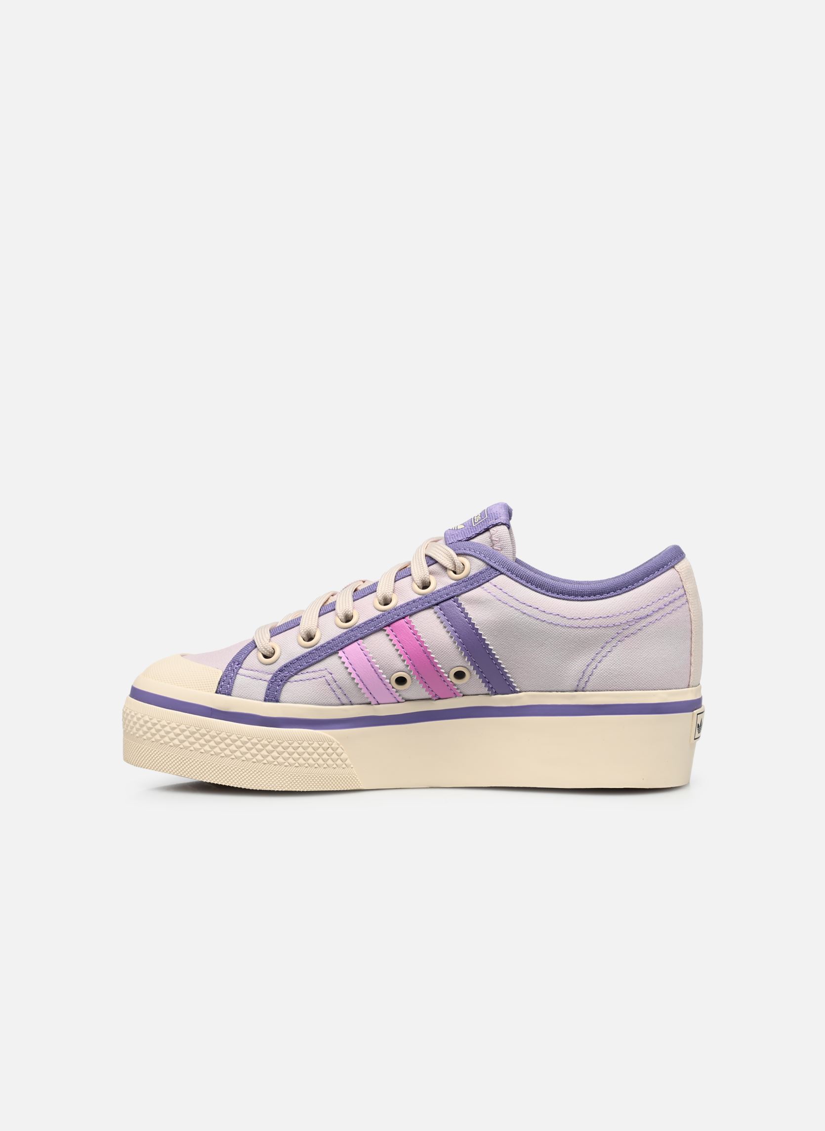 Baskets basses Nizza Platform J fille violet adidas originals Baskets basses Nizza Platform J fille violet ALMPNK/PULLIL/WONWHI