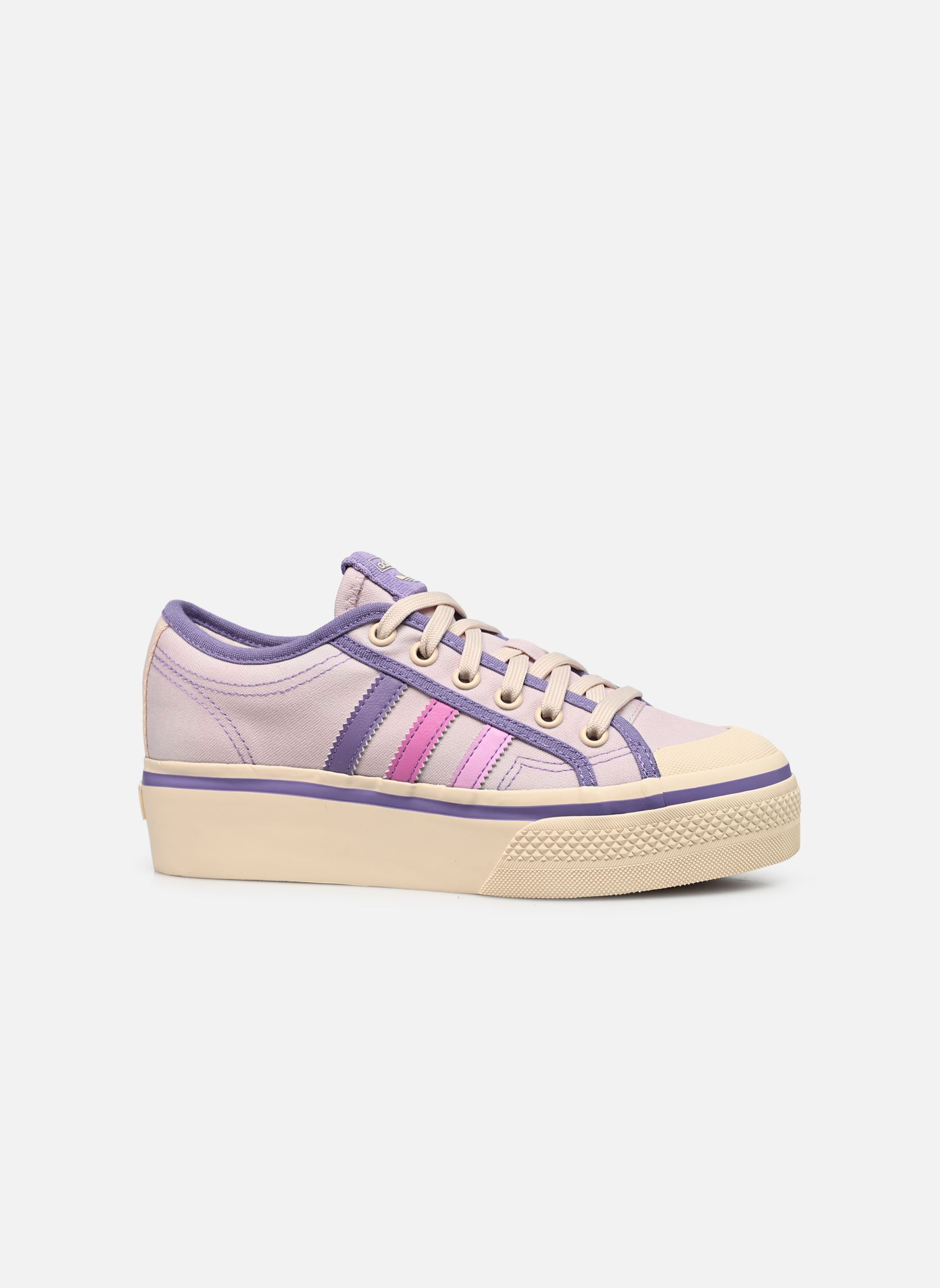 Baskets basses Nizza Platform J fille violet adidas originals Baskets basses Nizza Platform J fille violet ALMPNK/PULLIL/WONWHI