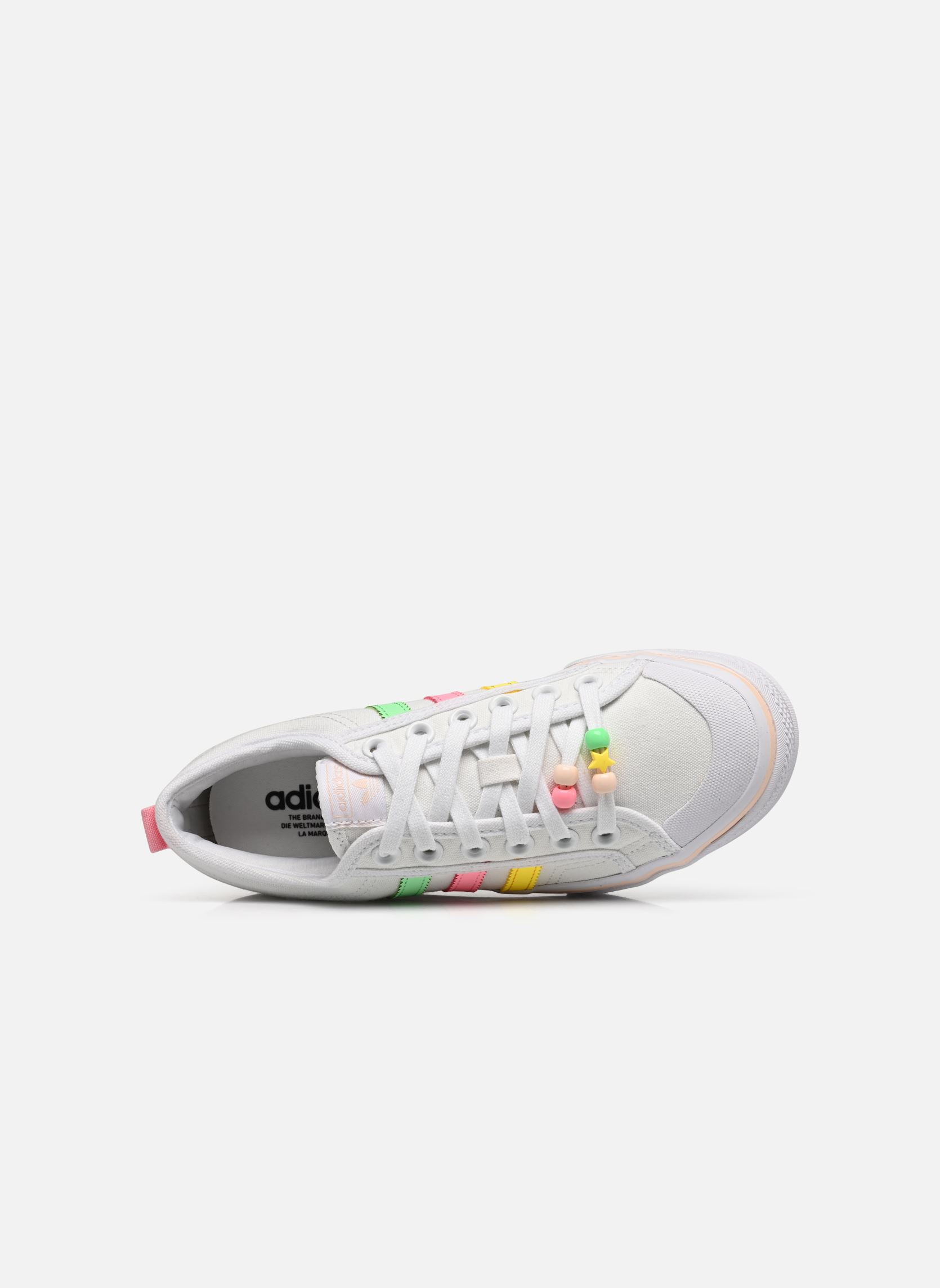 Niedrige Sneaker Nizza Platform J mädchen weiß adidas originals Niedrige Sneaker Nizza Platform J mädchen weiß FTWWHT/BEAMYE/BEAMPK