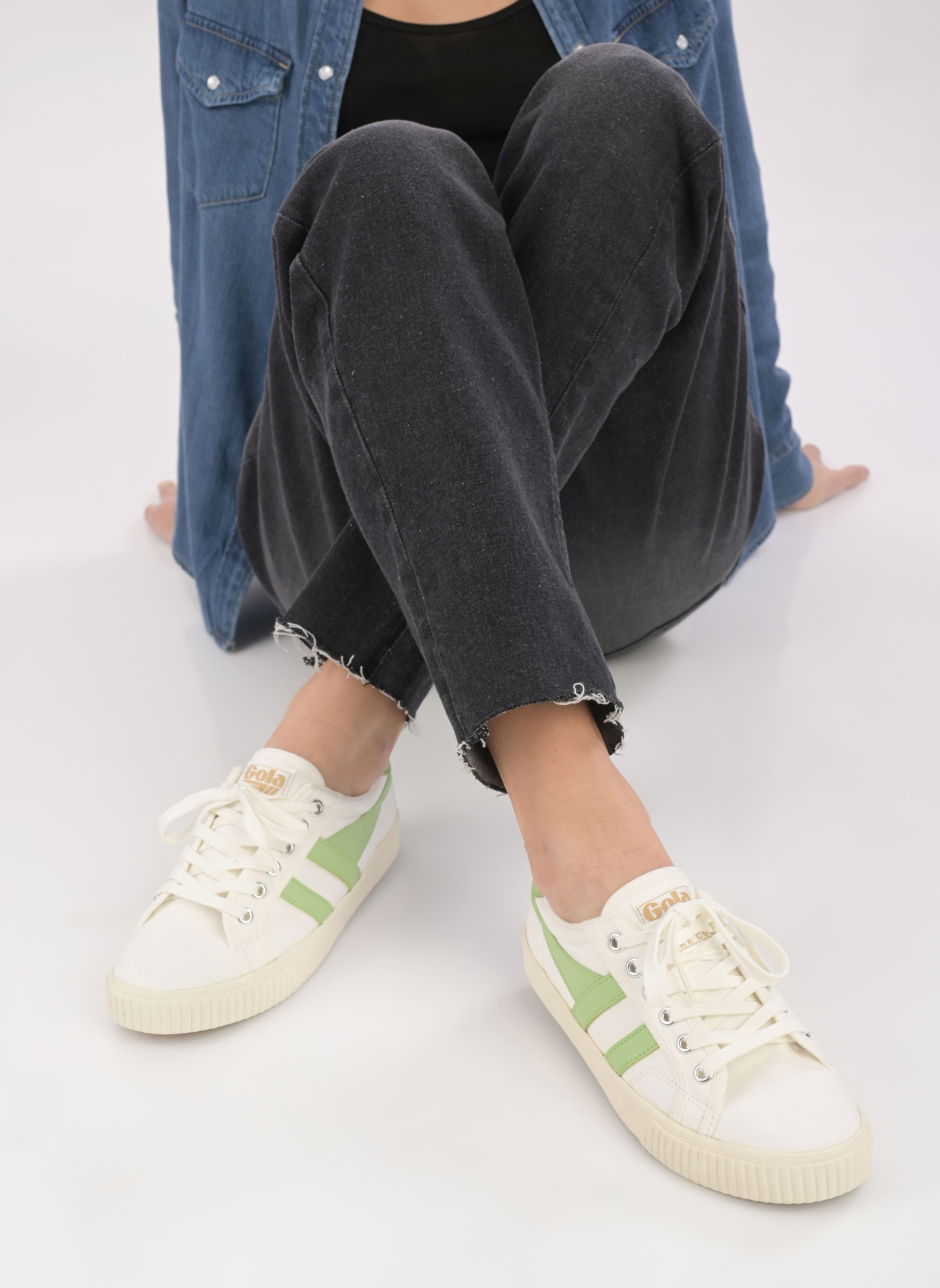 Niedrige Sneaker Tennis Mark Cox W damen weiß Gola Niedrige Sneaker Tennis Mark Cox W damen weiß OFF WHITEPATINA GREEN