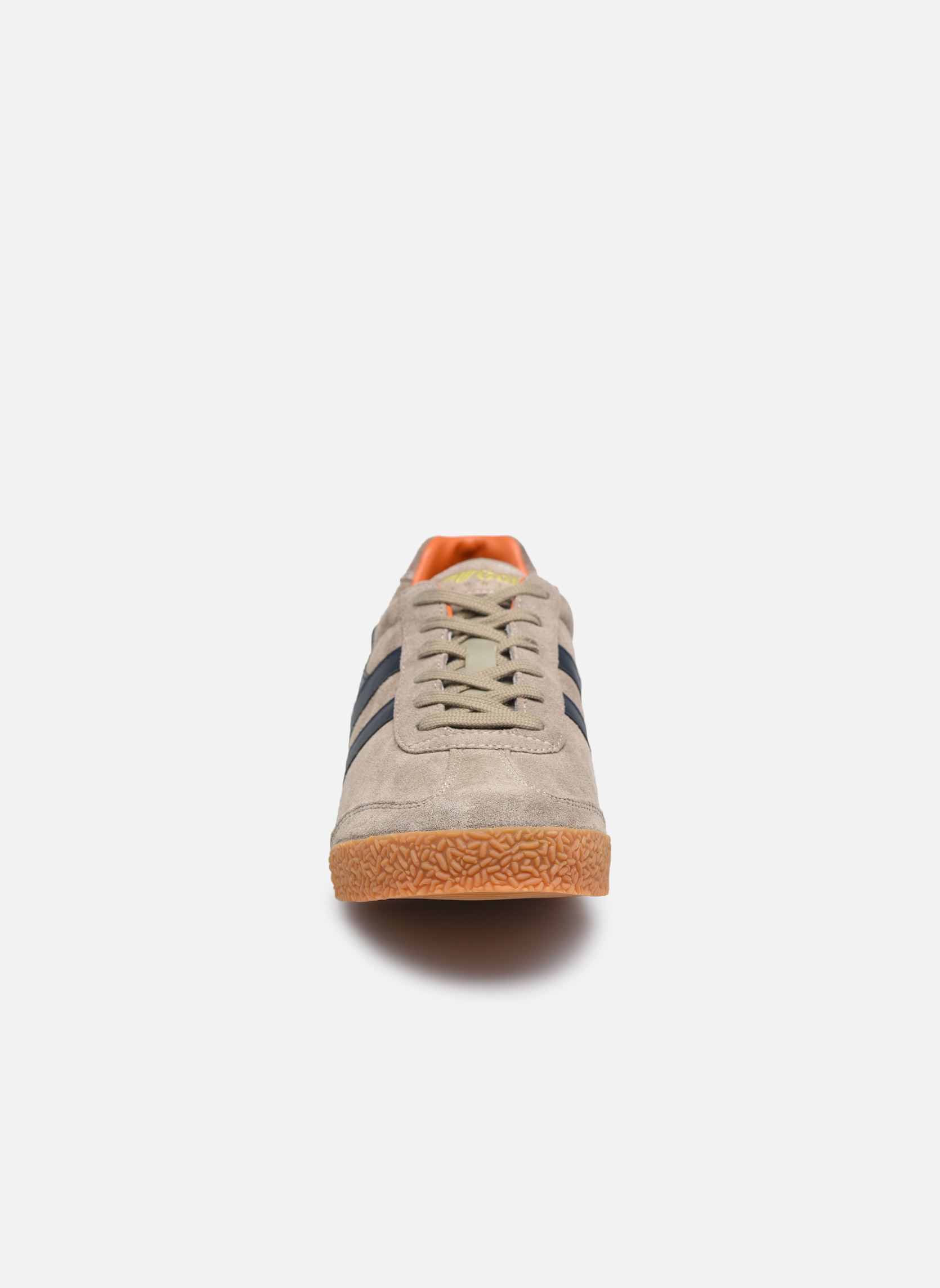 Niedrige Sneaker Harrier Suede herren beige Gola Niedrige Sneaker Harrier Suede herren beige RHINO-NAVY-MOODY ORANGE