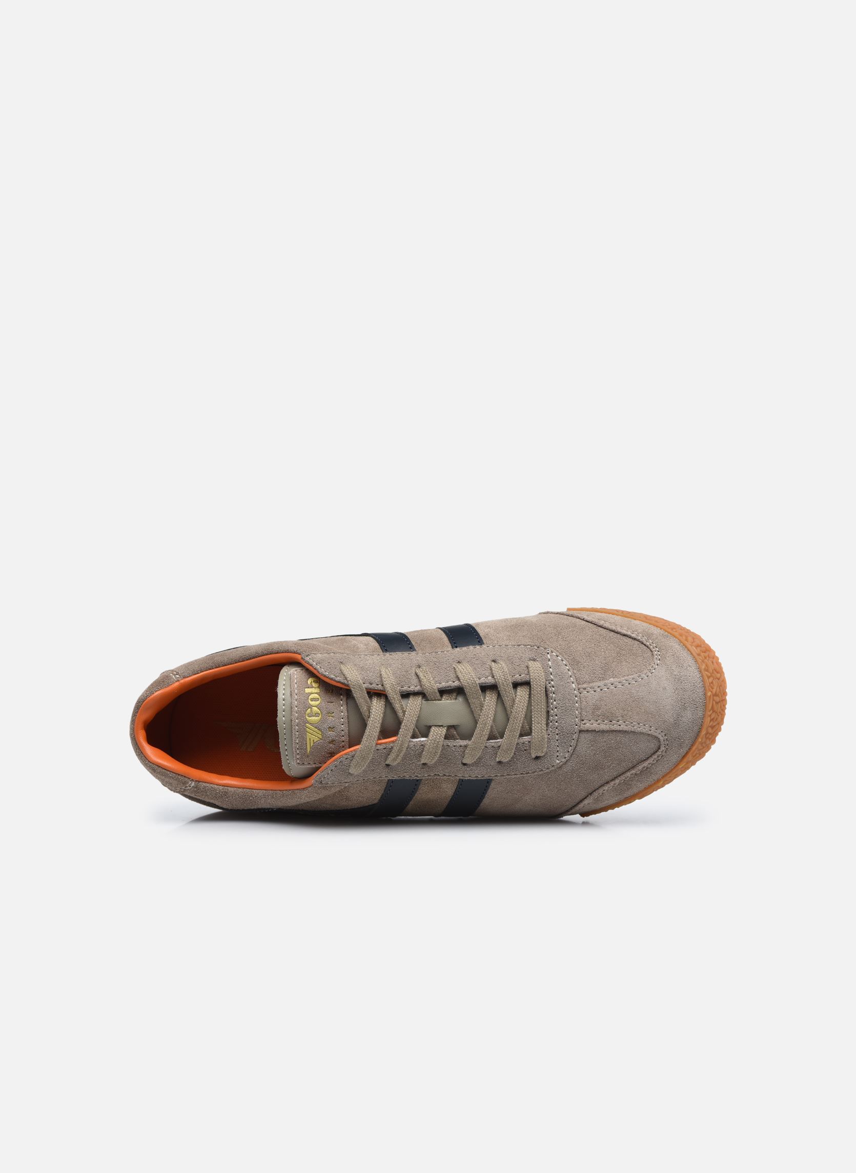 Niedrige Sneaker Harrier Suede herren beige Gola Niedrige Sneaker Harrier Suede herren beige RHINO-NAVY-MOODY ORANGE