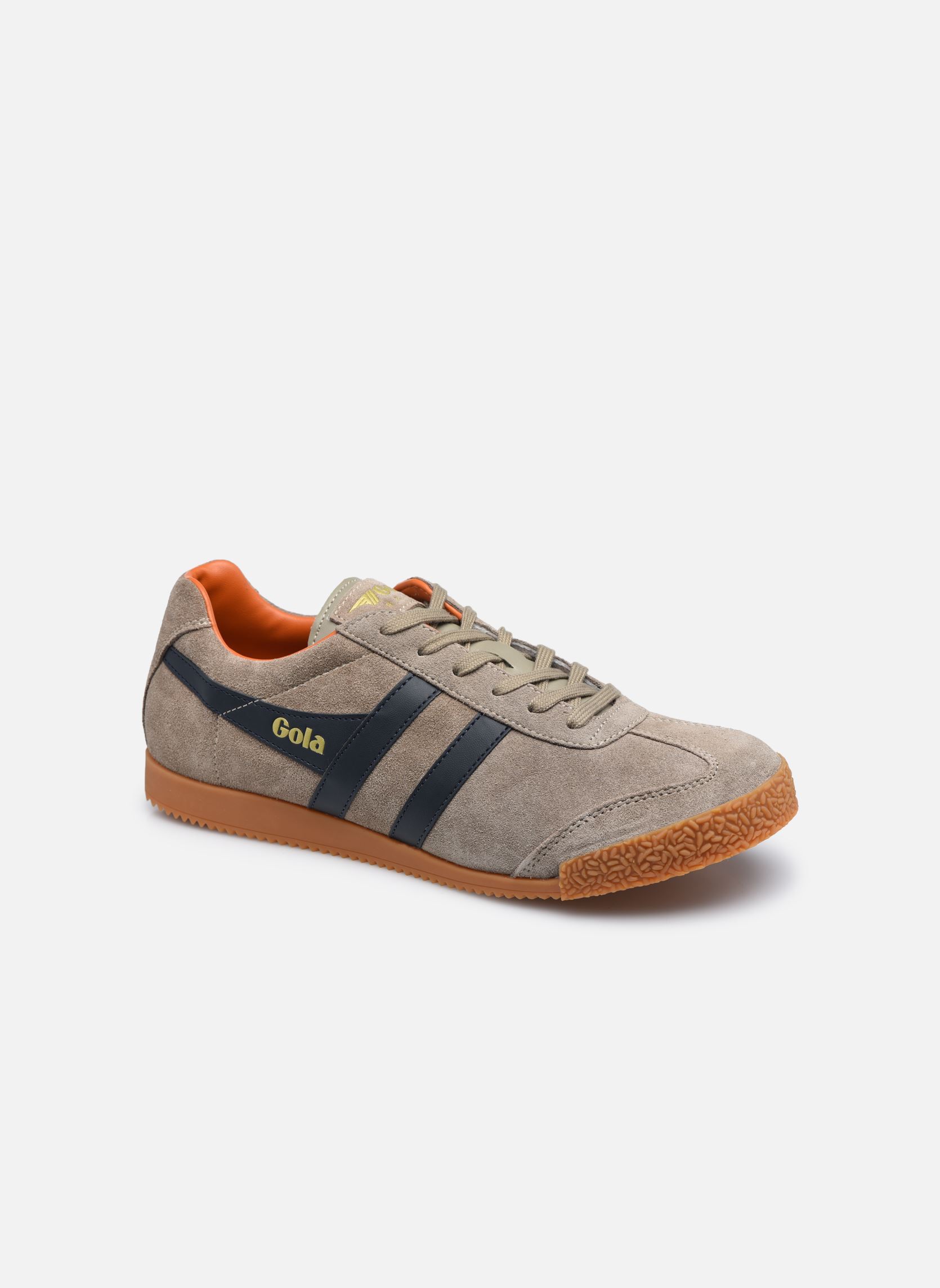 Niedrige Sneaker Harrier Suede herren beige Gola Niedrige Sneaker Harrier Suede herren beige RHINO-NAVY-MOODY ORANGE
