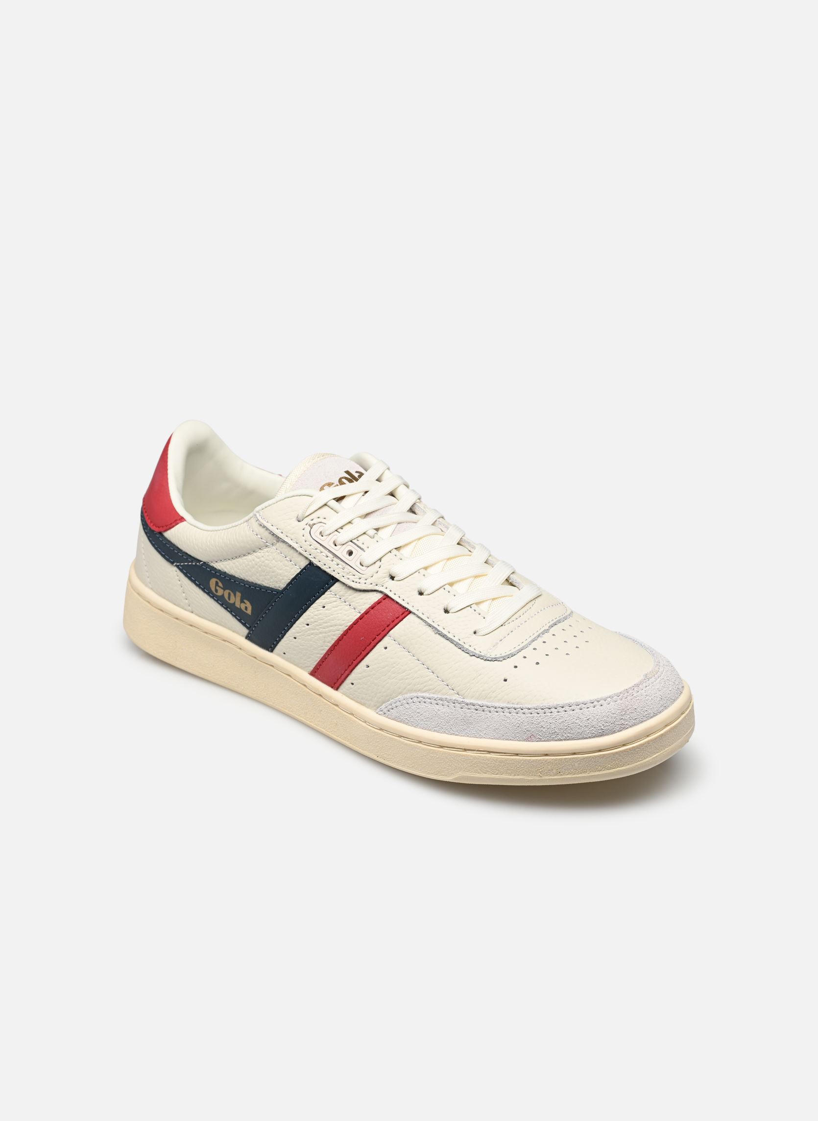 Baskets basses Contact Leather M homme blanc Gola Baskets basses Contact Leather M homme blanc OFF WHITE VINTAGE BLUE DEEP RE