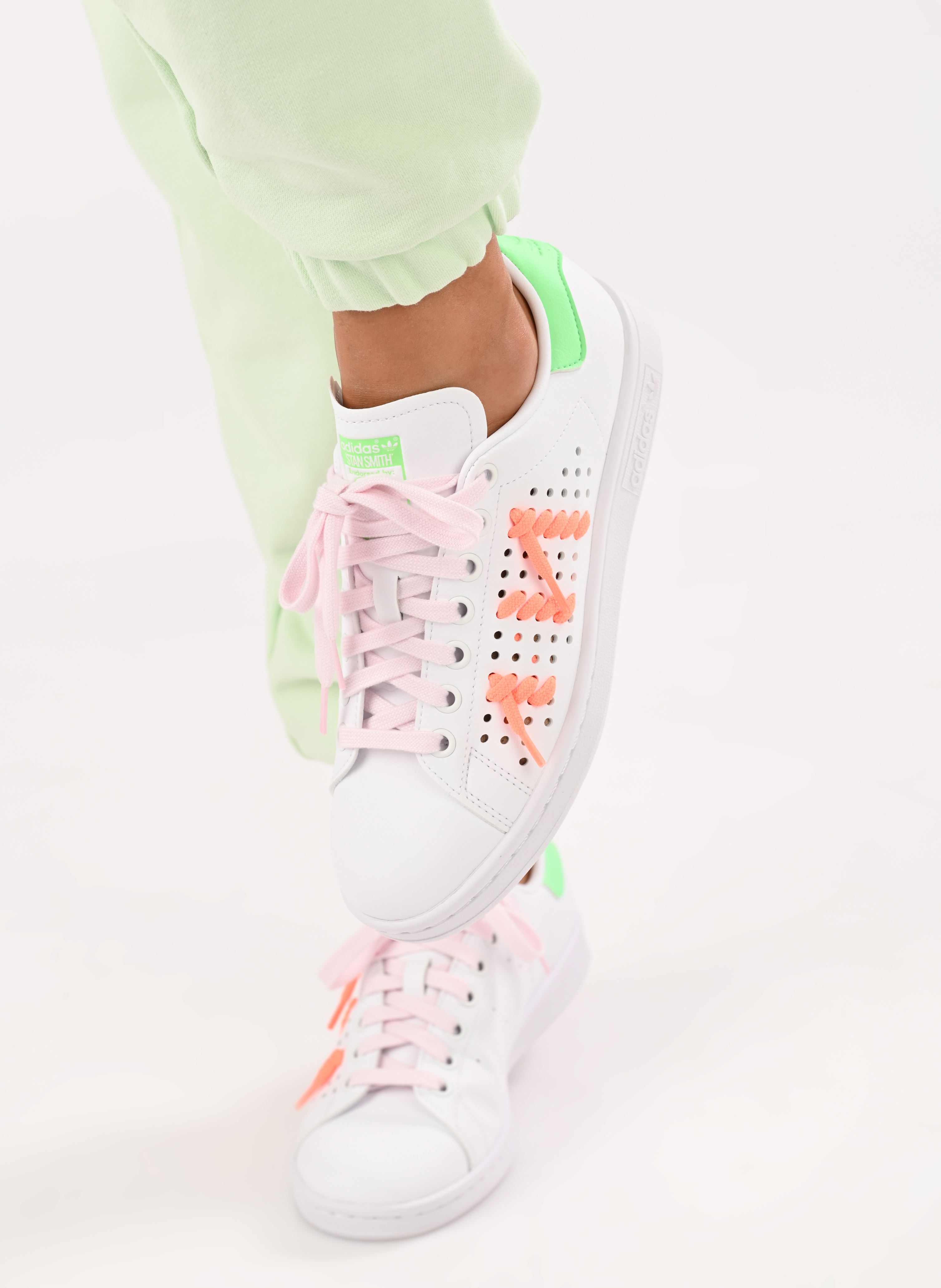 Niedrige Sneaker Stan Smith W damen weiß adidas originals Niedrige Sneaker Stan Smith W damen weiß FTWWHT/ALMPNK/BEAMGR