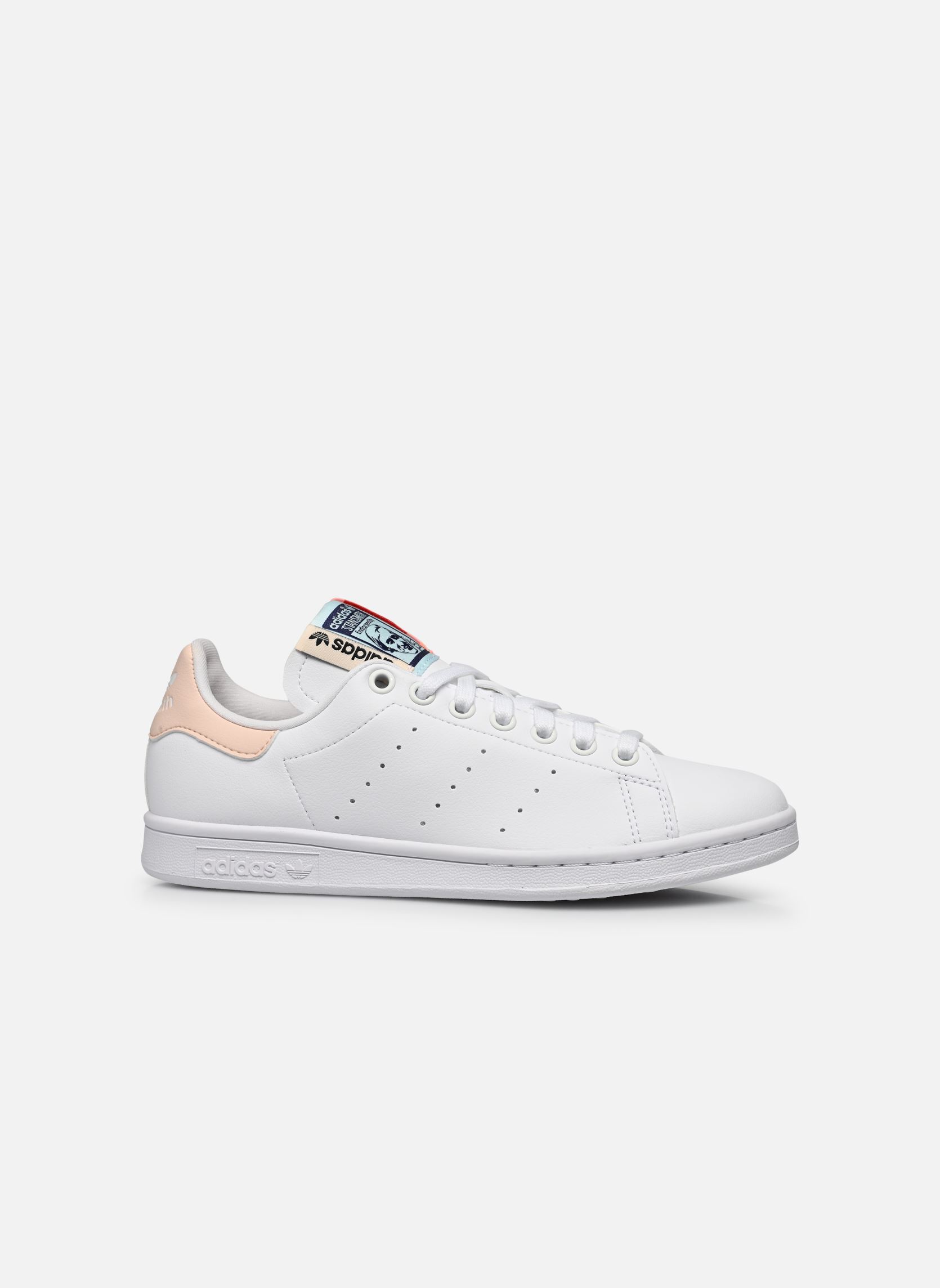 Lage sneakers Stan Smith W dames wit adidas originals Lage sneakers Stan Smith W dames wit FTWWHT/BLIORA/ALMBLU