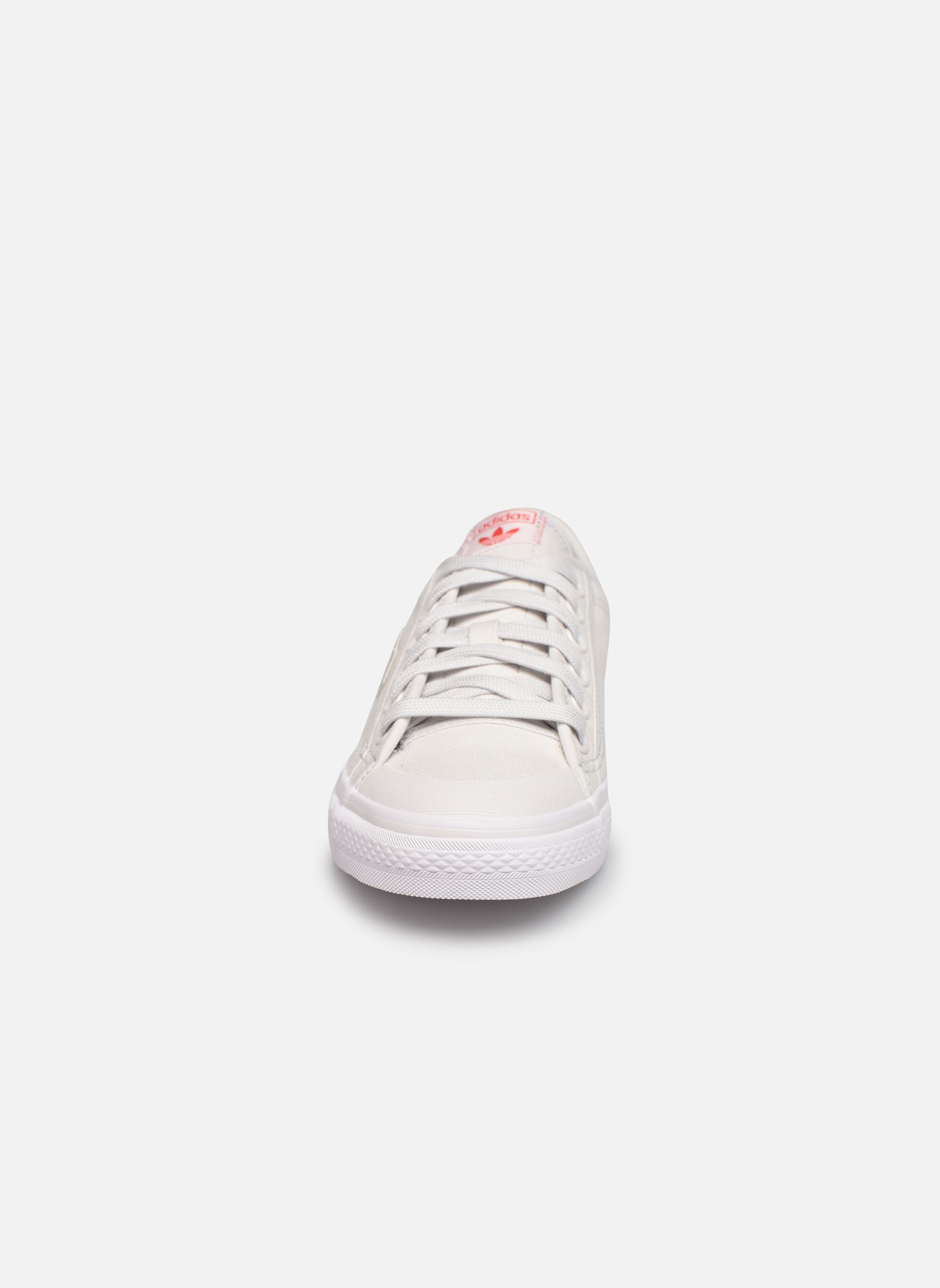Zapatillas de lona Nizza Trefoil W mujer blanco adidas originals Zapatillas de lona Nizza Trefoil W mujer blanco BLANC CRISTAL