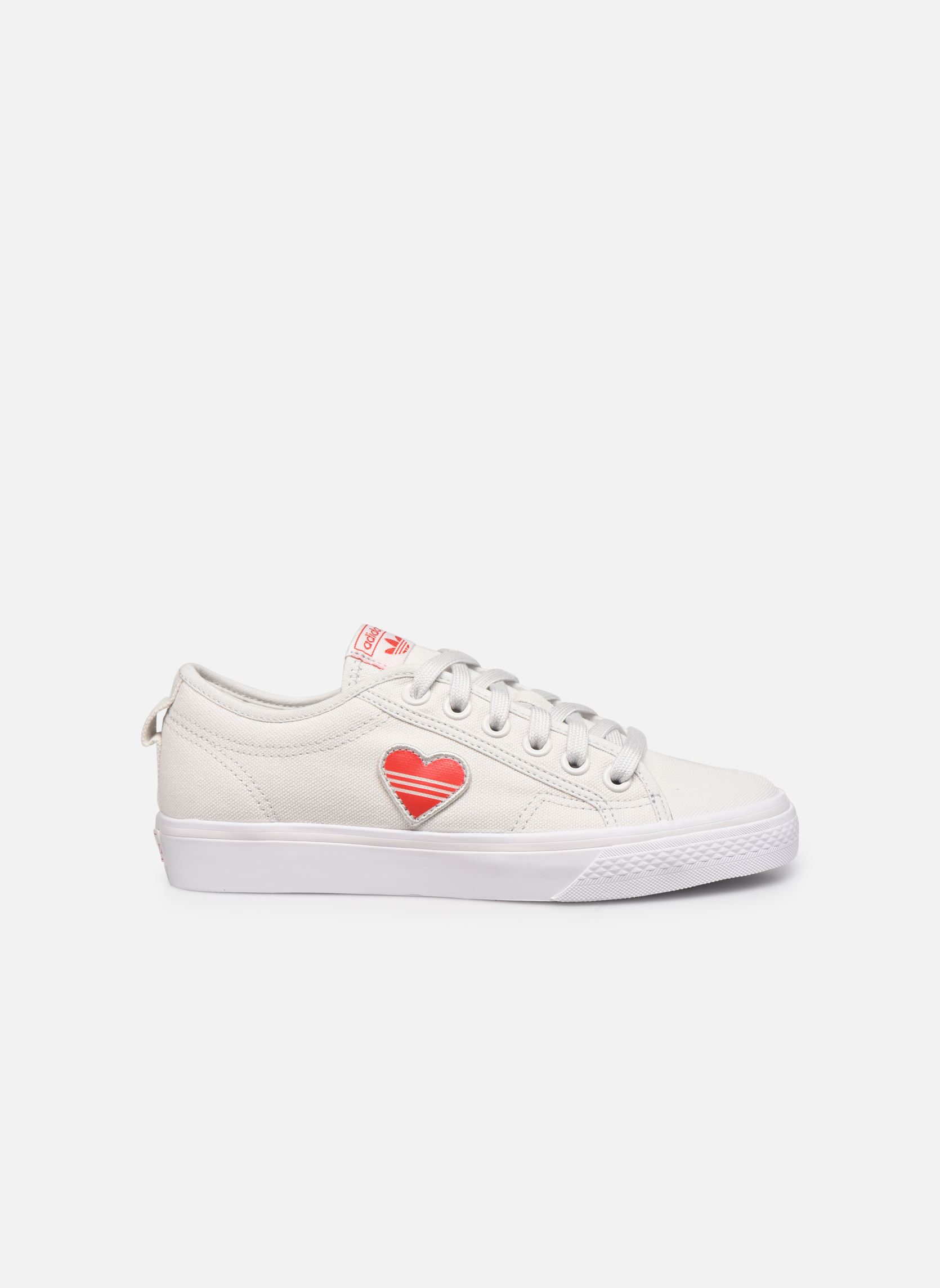 Zapatillas de lona Nizza Trefoil W mujer blanco adidas originals Zapatillas de lona Nizza Trefoil W mujer blanco BLANC CRISTAL