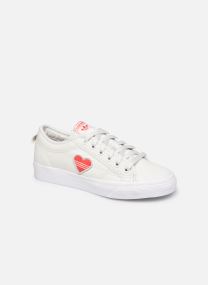 Zapatillas de lona Nizza Trefoil W mujer blanco adidas originals Zapatillas de lona Nizza Trefoil W mujer blanco BLANC CRISTAL