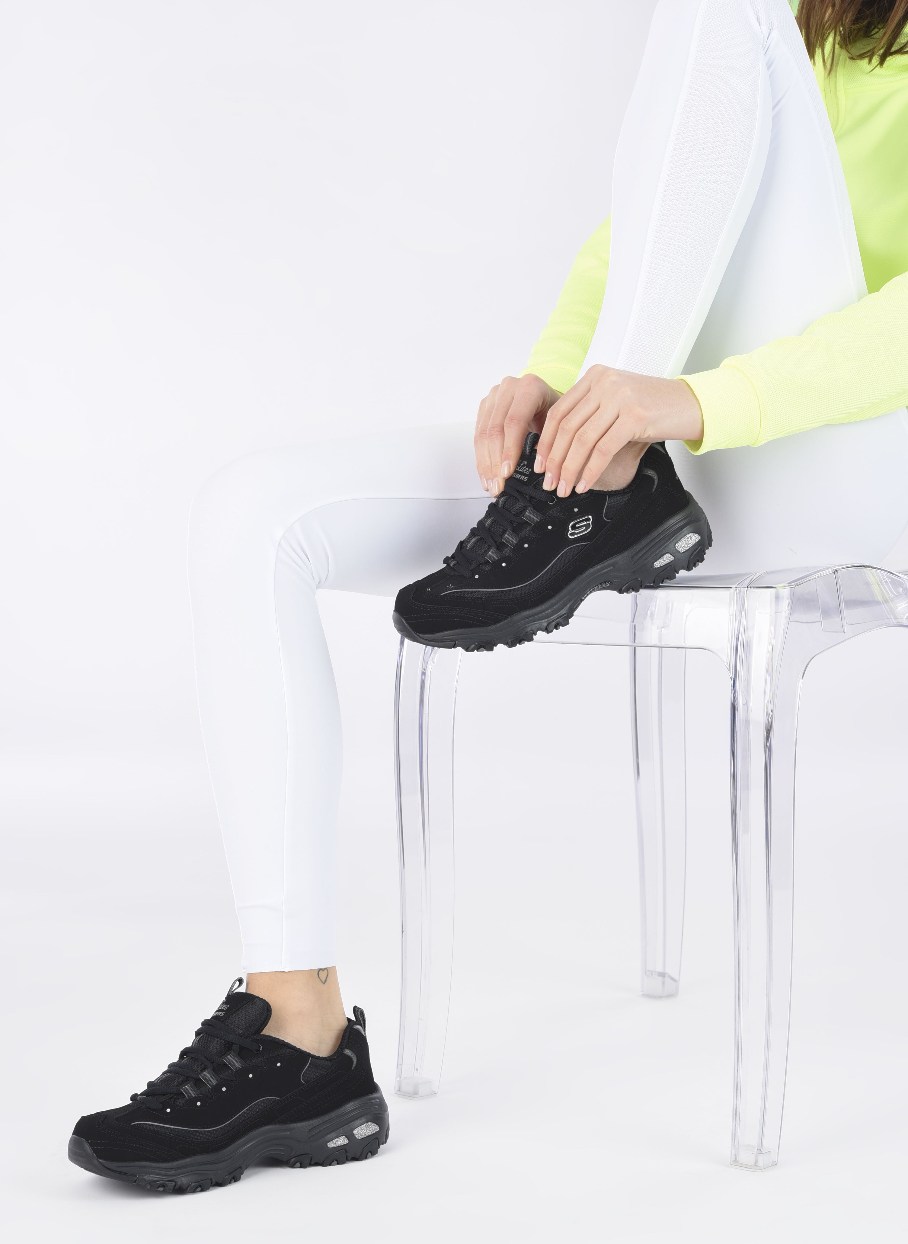 Baskets basses D'Lites Biggest Fan N femme noir Skechers Baskets basses D'Lites Biggest Fan N femme noir BBK