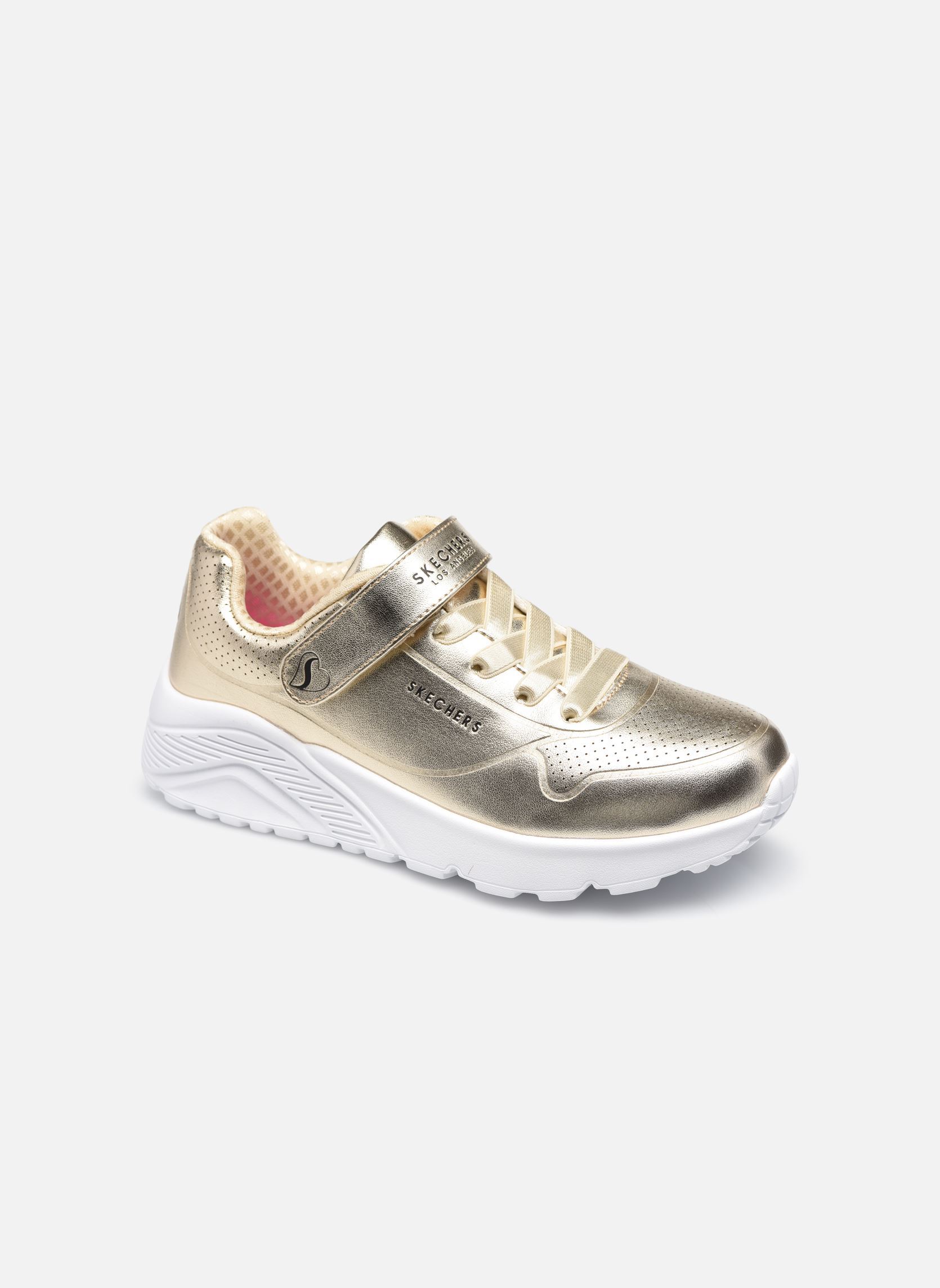 Baskets basses Uno Lite fille or et bronze Skechers Baskets basses Uno Lite fille or et bronze GLD