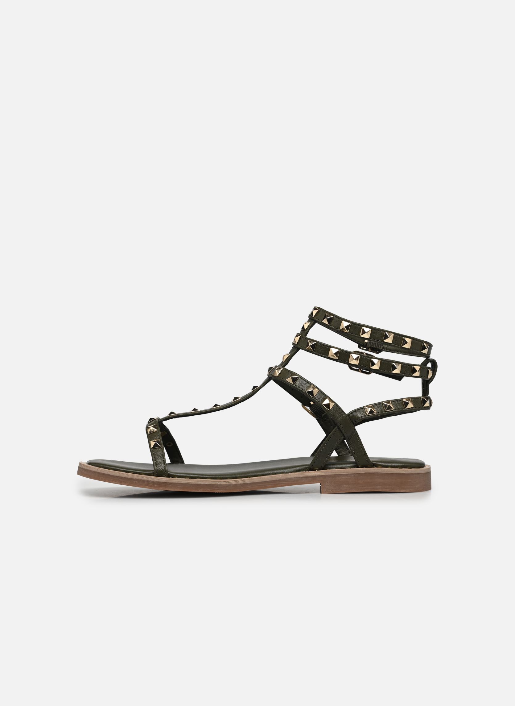 Sandales CORALIE femme vert Les Tropéziennes par M Belarbi Sandales CORALIE femme vert Kaki
