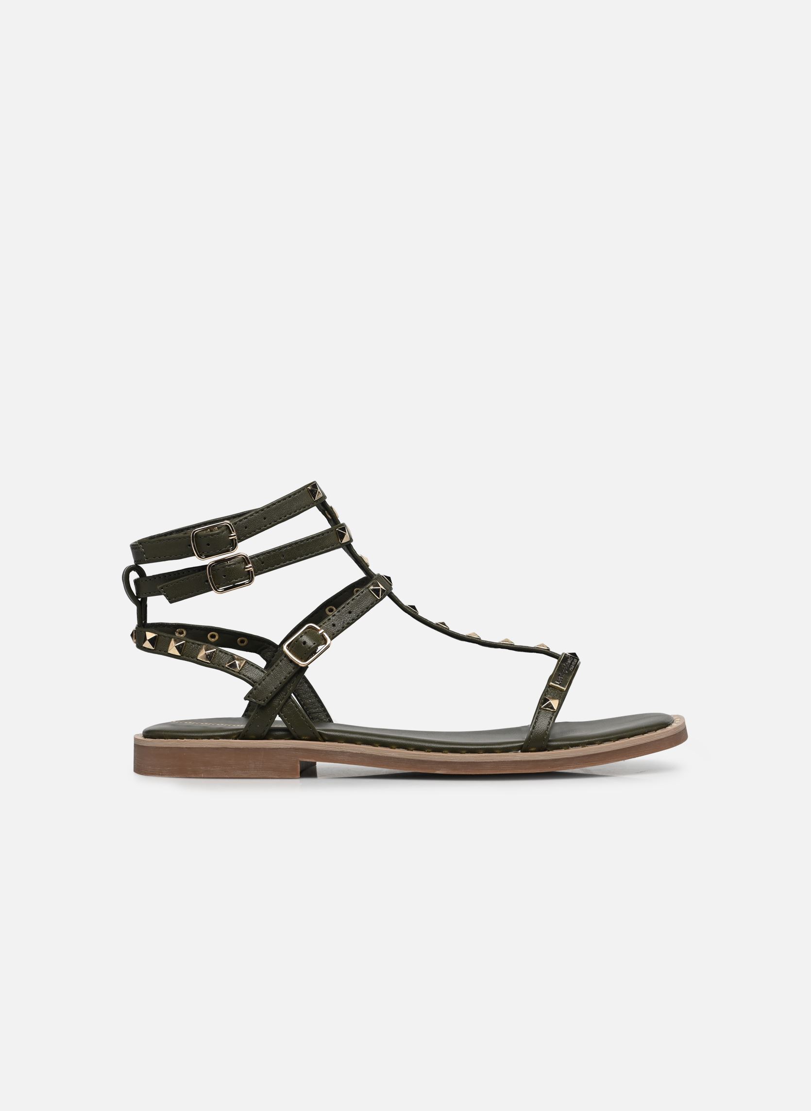 Sandales CORALIE femme vert Les Tropéziennes par M Belarbi Sandales CORALIE femme vert Kaki