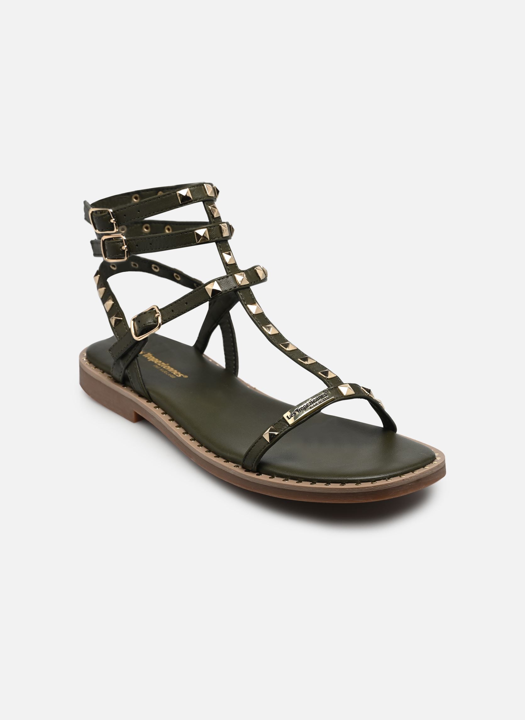 Sandales CORALIE femme vert Les Tropéziennes par M Belarbi Sandales CORALIE femme vert Kaki