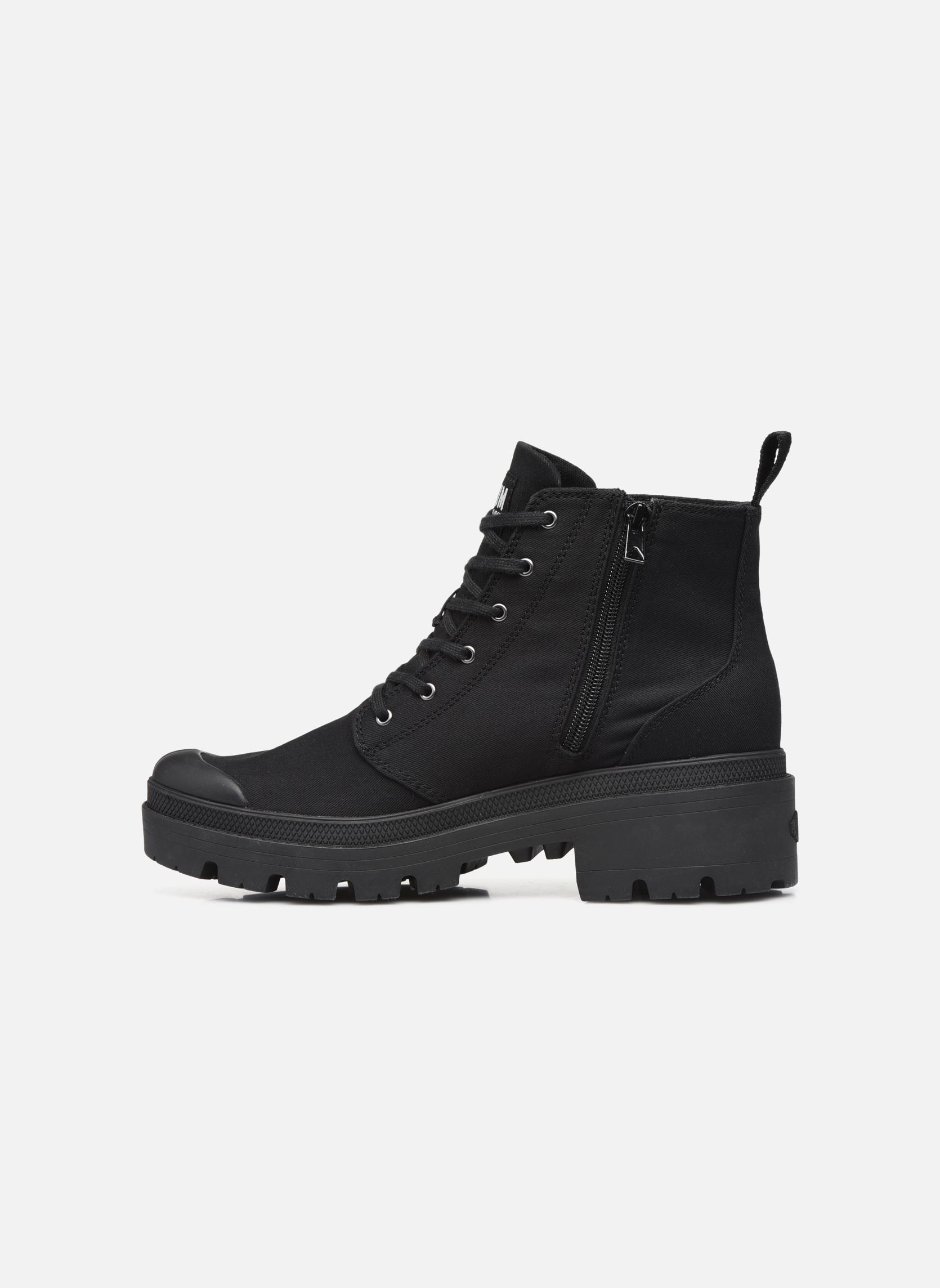 Bottines à lacets PALLABASE TWILL W femme noir Palladium Bottines à lacets PALLABASE TWILL W femme noir BLACKBLACK