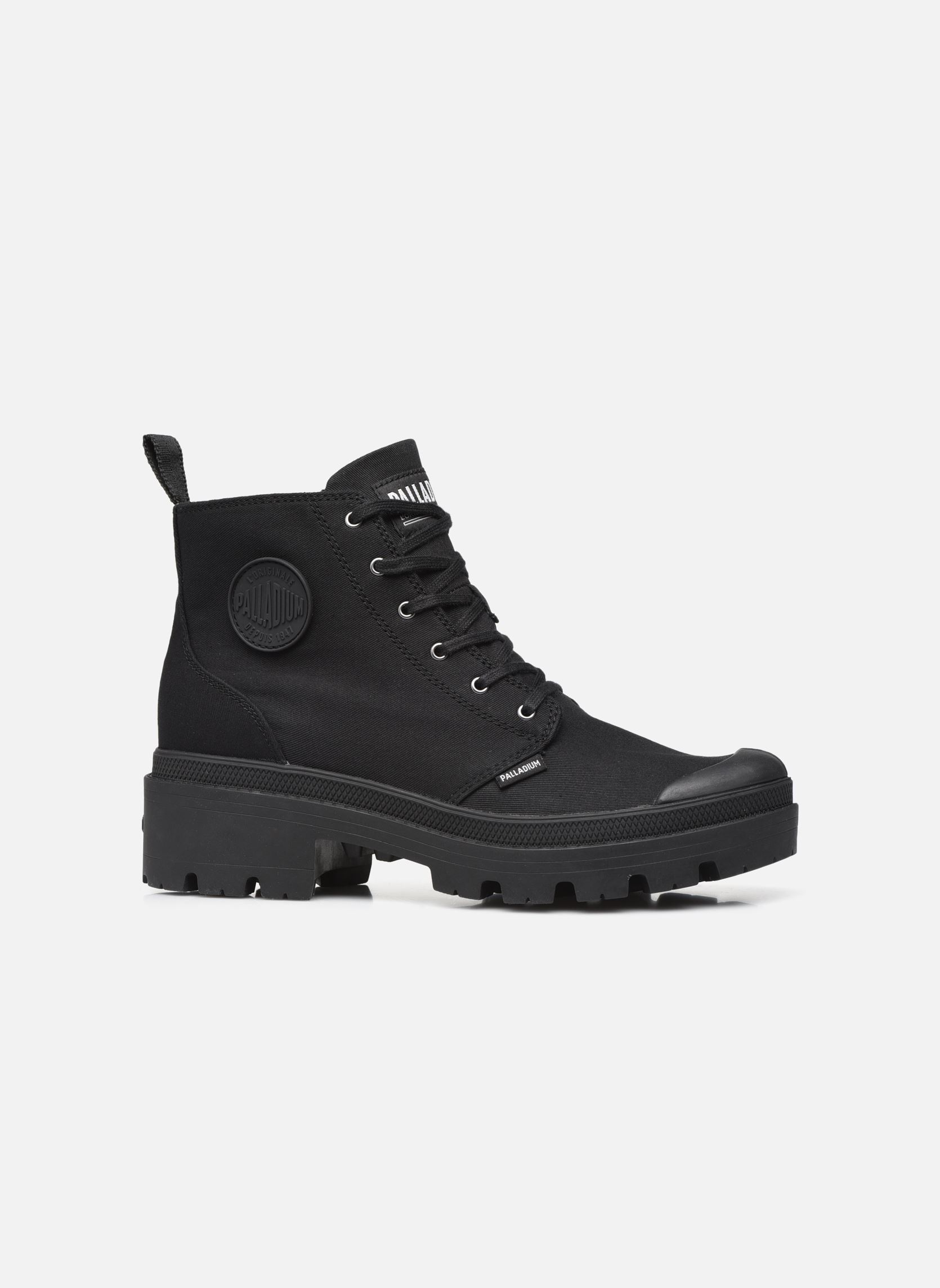 Bottines à lacets PALLABASE TWILL W femme noir Palladium Bottines à lacets PALLABASE TWILL W femme noir BLACKBLACK