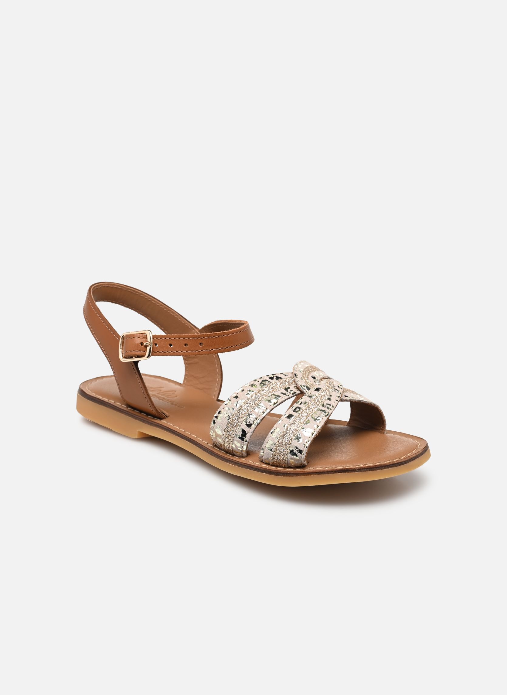 Sandalen Lazar Sun mädchen braun Adolie Sandalen Lazar Sun mädchen braun CAMEL - PLATINE