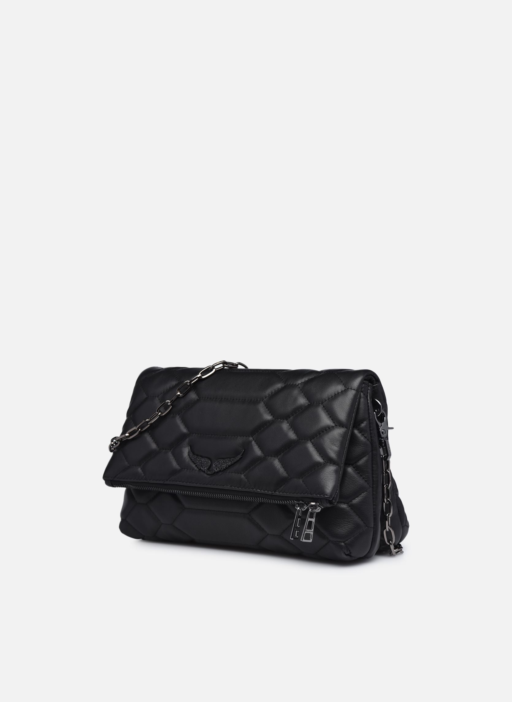 Bandolera Rocky XL Mat SCA mujer negro Zadig & Voltaire Bandolera Rocky XL Mat SCA mujer negro NOIR