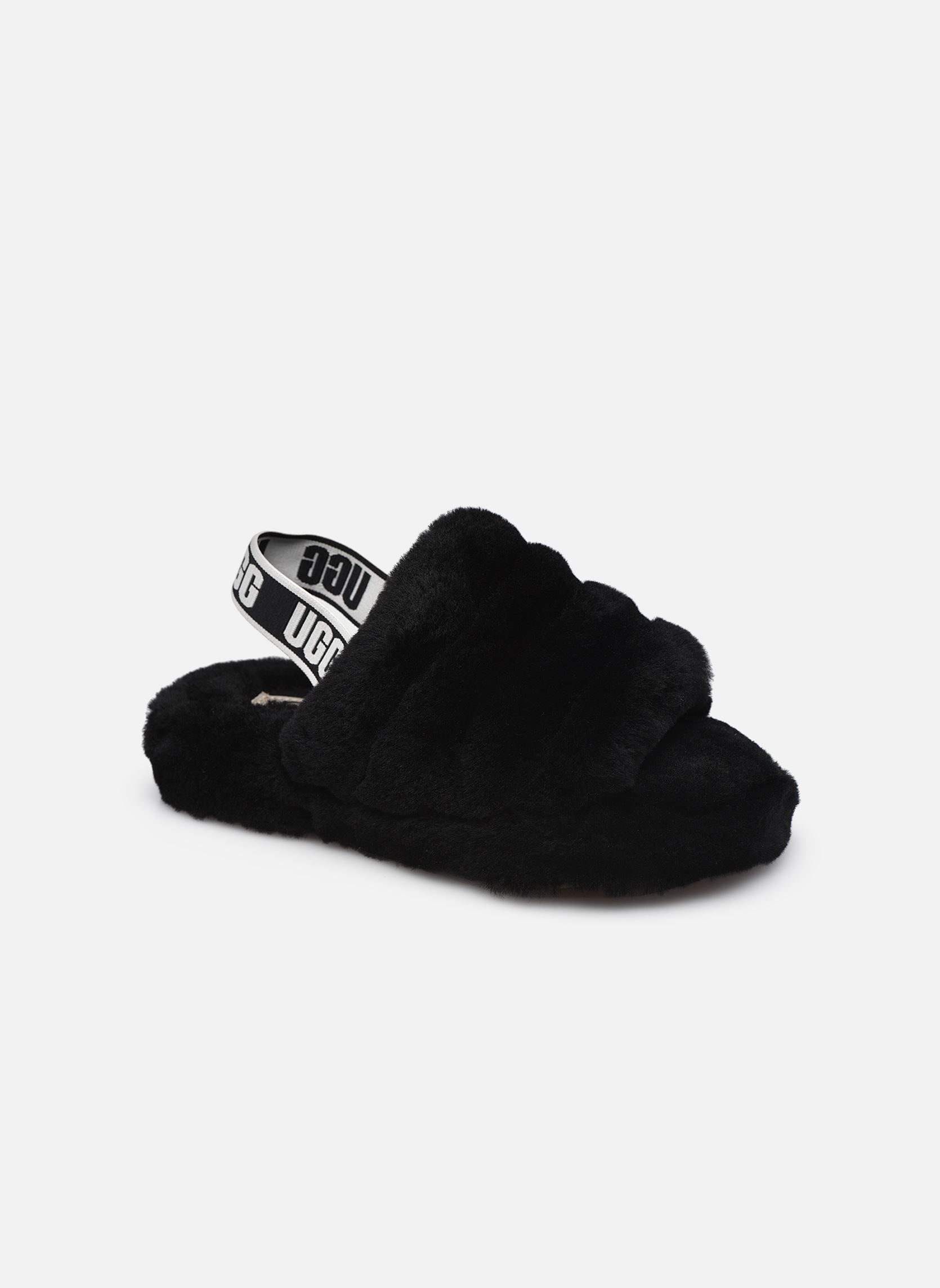 Chaussons Fluff Yeah Slide K fille noir UGG Chaussons Fluff Yeah Slide K fille noir BLACK