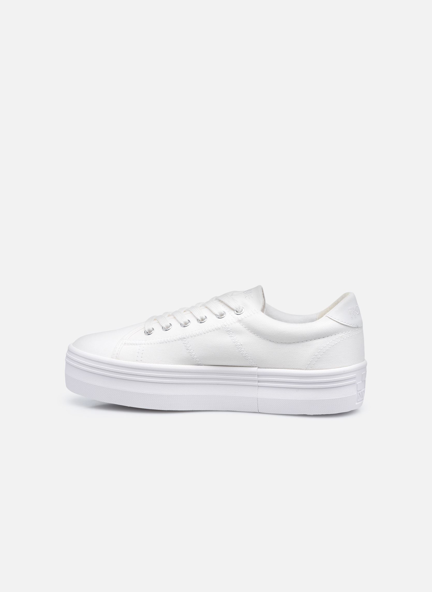 Baskets toile Plato M Sneaker Canvas femme blanc No Name Baskets toile Plato M Sneaker Canvas femme blanc WHITE FOX WHITE