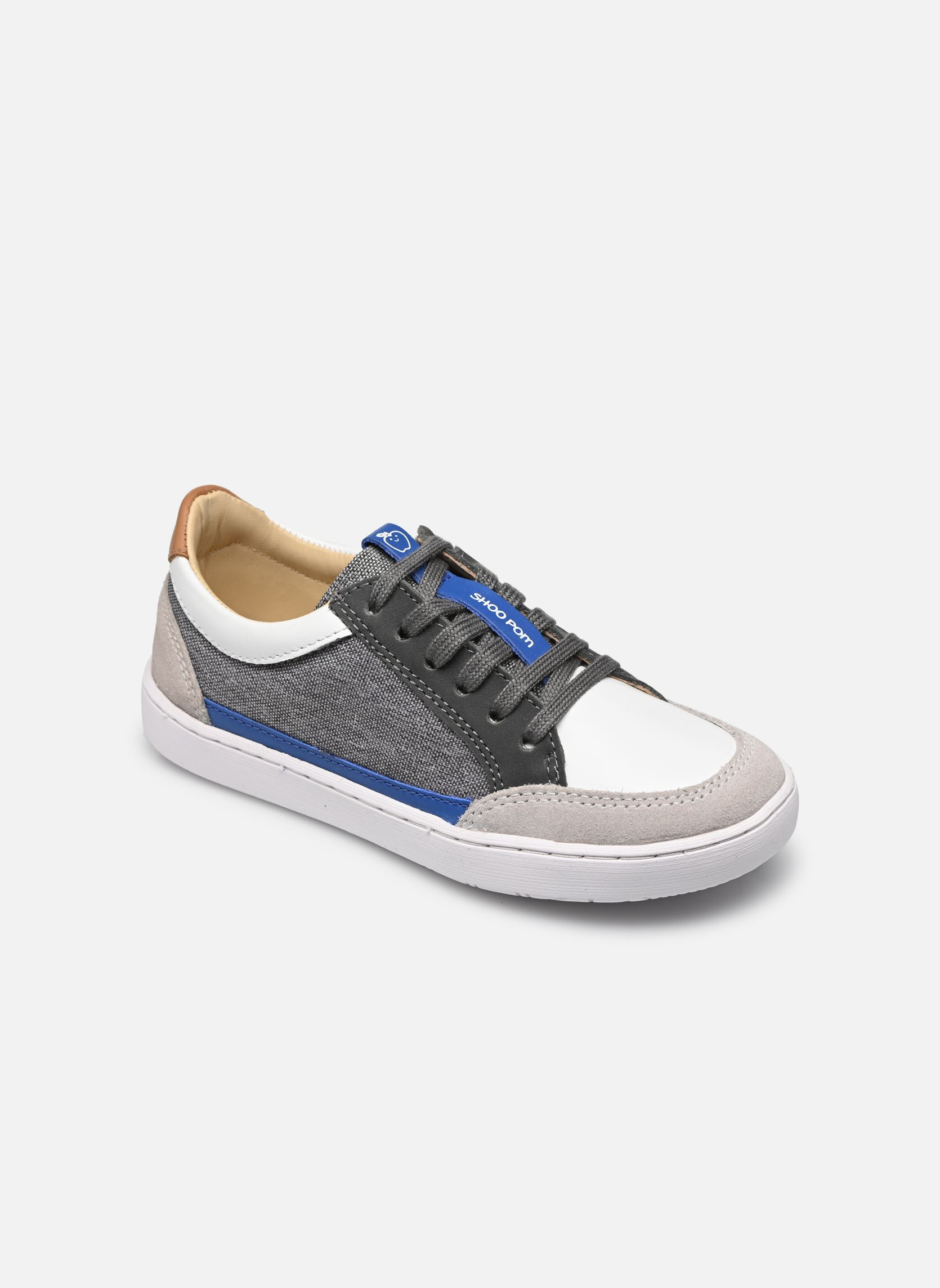 Niedrige Sneaker Play Lo Connect jungen grau Shoo Pom Niedrige Sneaker Play Lo Connect jungen grau GREY WHITE BLUE