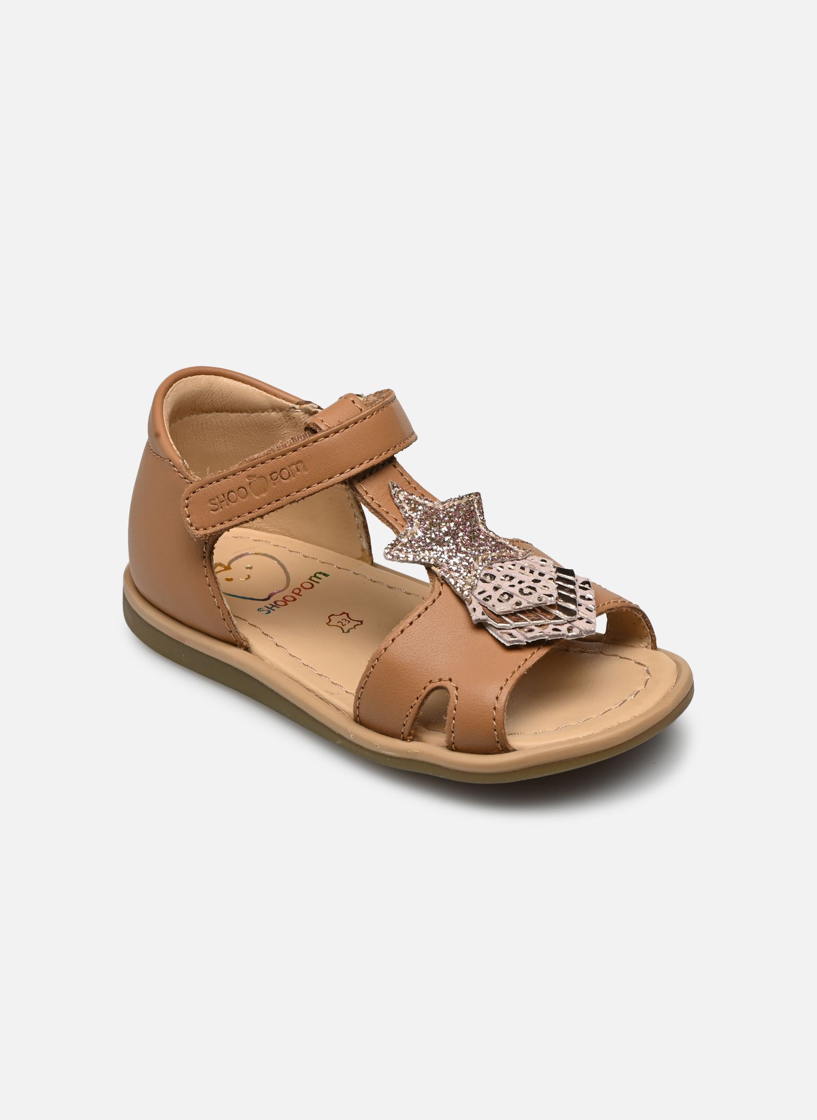 Sandalen Tity Kid mädchen braun Shoo Pom Sandalen Tity Kid mädchen braun LT CAMEL - PLATINE - PINK