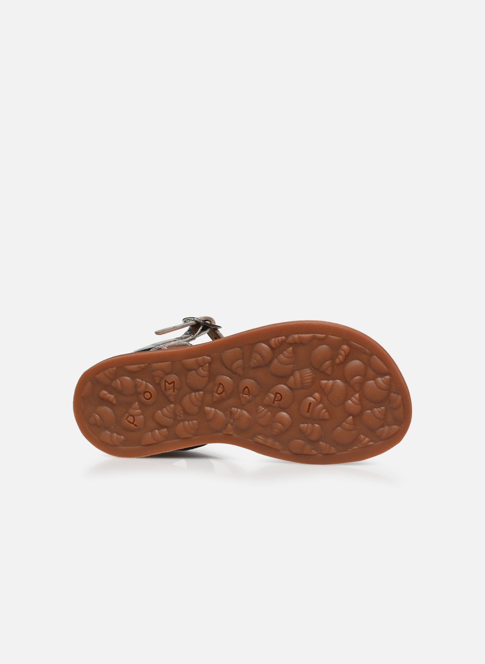Sandales Plagette Lili fille argent Pom d Api Sandales Plagette Lili fille argent ARGENT