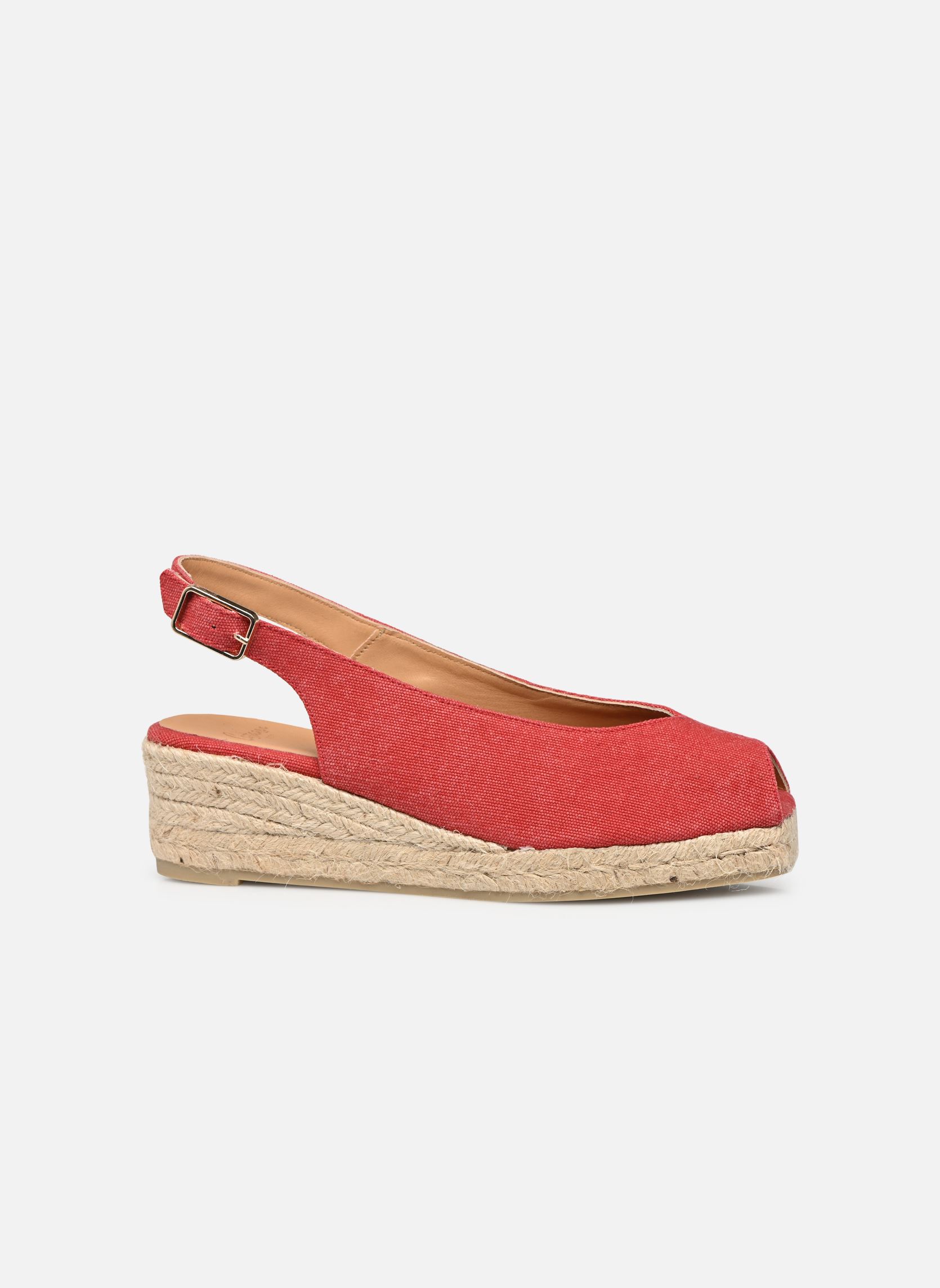 Keil- und Plateau-Espadrilles Dosalia H3 damen beige Castaner Keil- und Plateau-Espadrilles Dosalia H3 damen beige Rojo Carmin 1