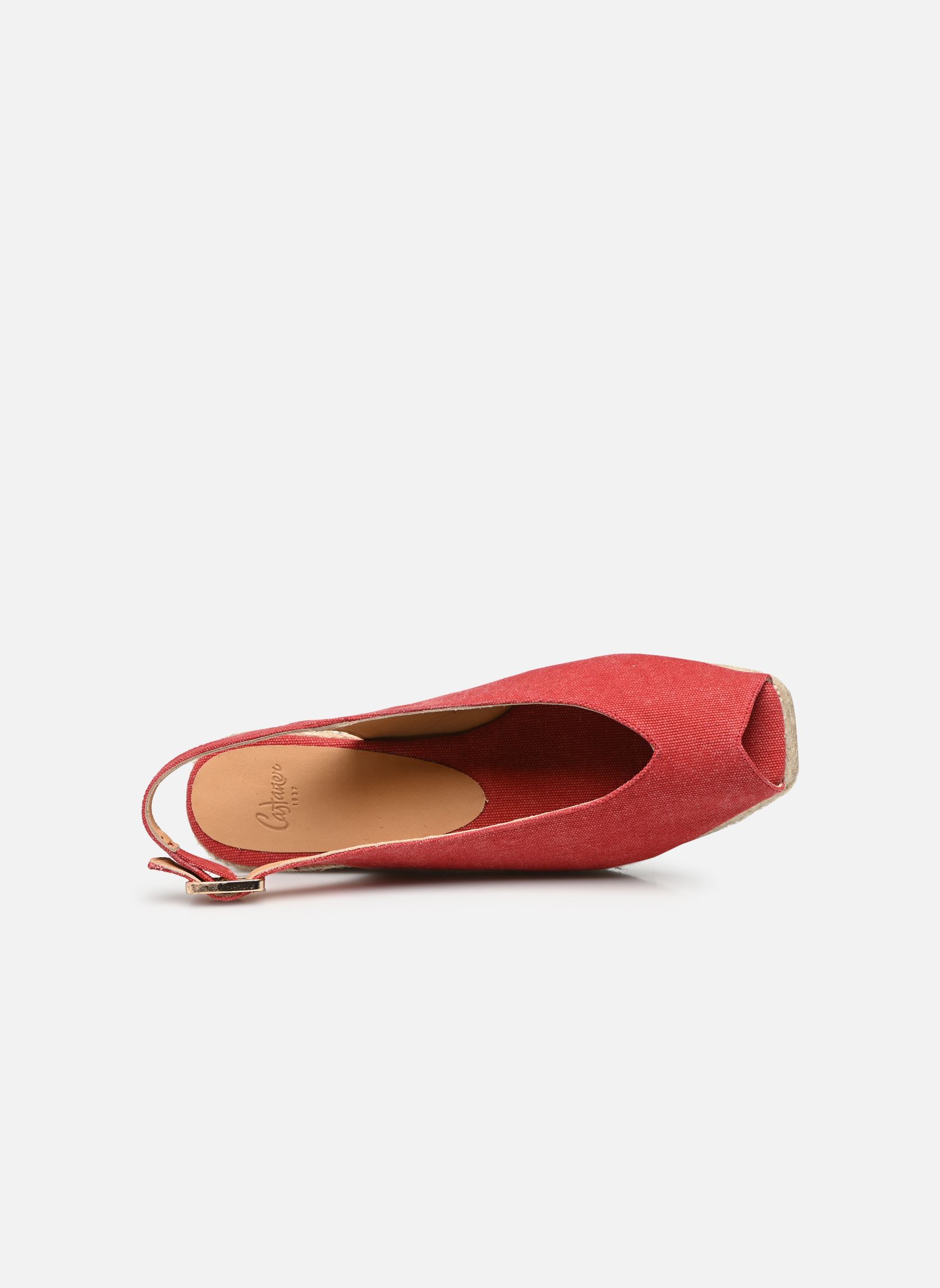 Keil- und Plateau-Espadrilles Dosalia H3 damen beige Castaner Keil- und Plateau-Espadrilles Dosalia H3 damen beige Rojo Carmin 1