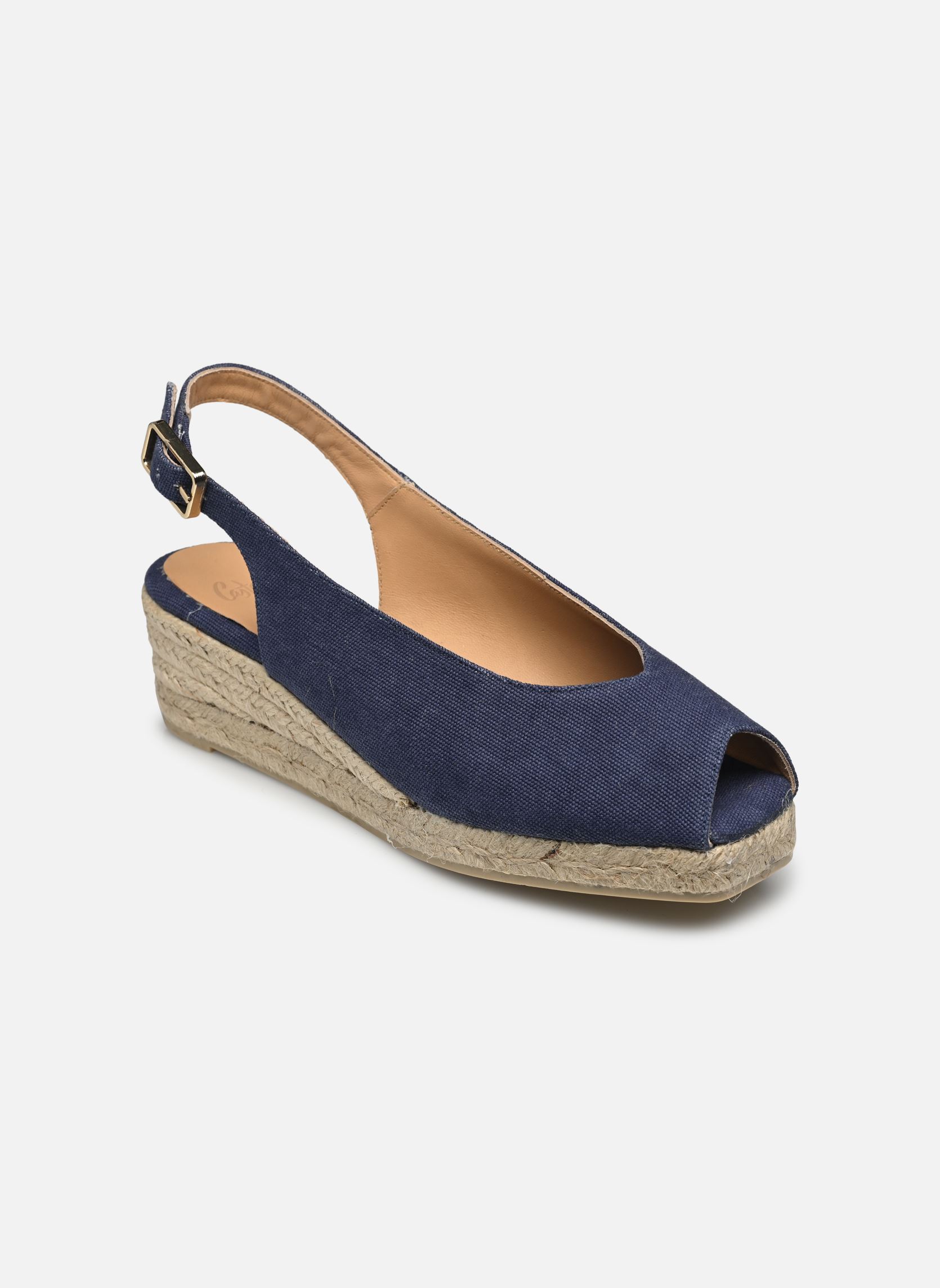 Keil- und Plateau-Espadrilles Dosalia H3 damen blau Castaner Keil- und Plateau-Espadrilles Dosalia H3 damen blau AZUL OXFORD