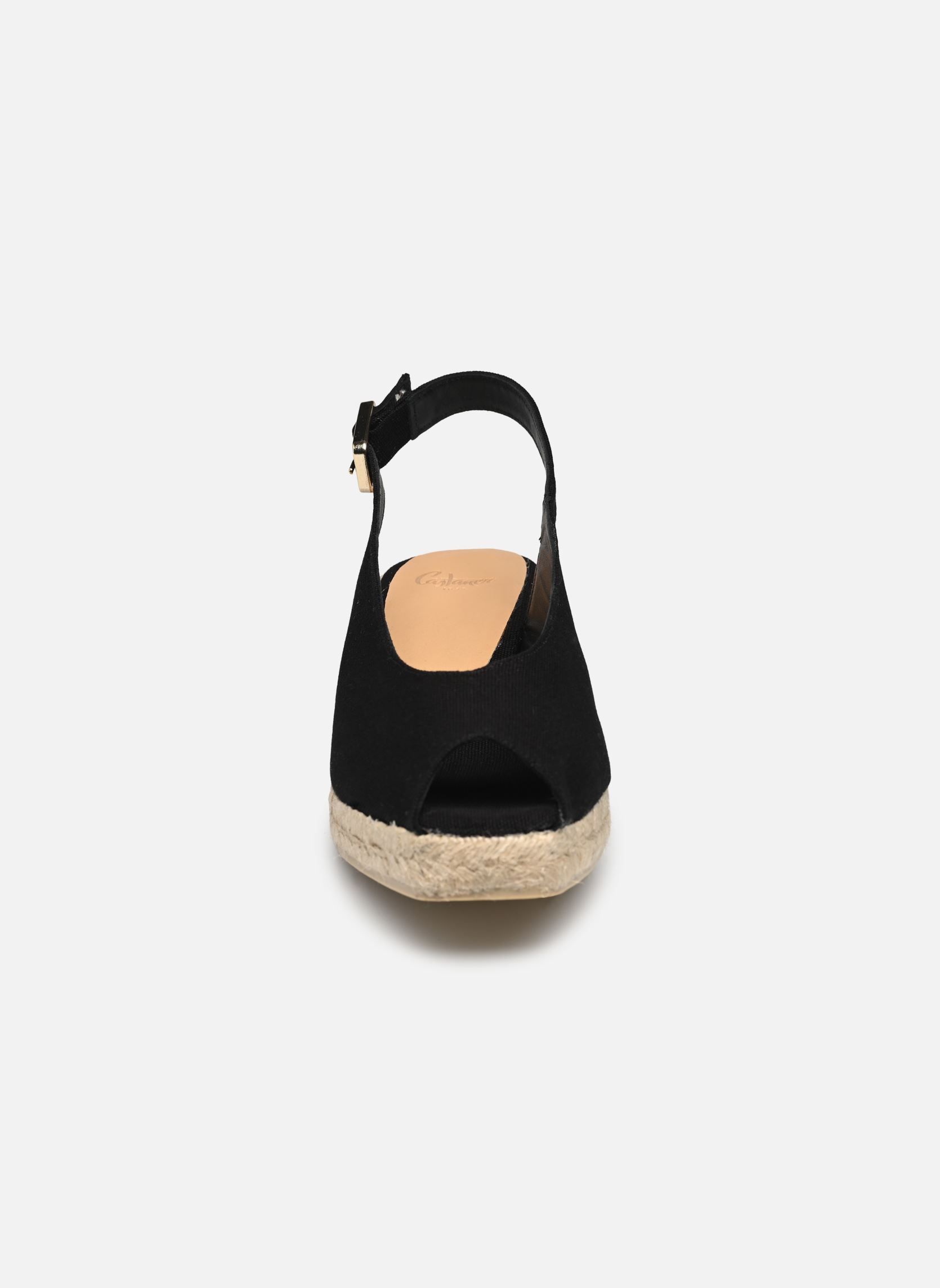 Espadrilles met sleehak en plateau Dosalia H3 dames zwart Castaner Espadrilles met sleehak en plateau Dosalia H3 dames zwart NEGRO