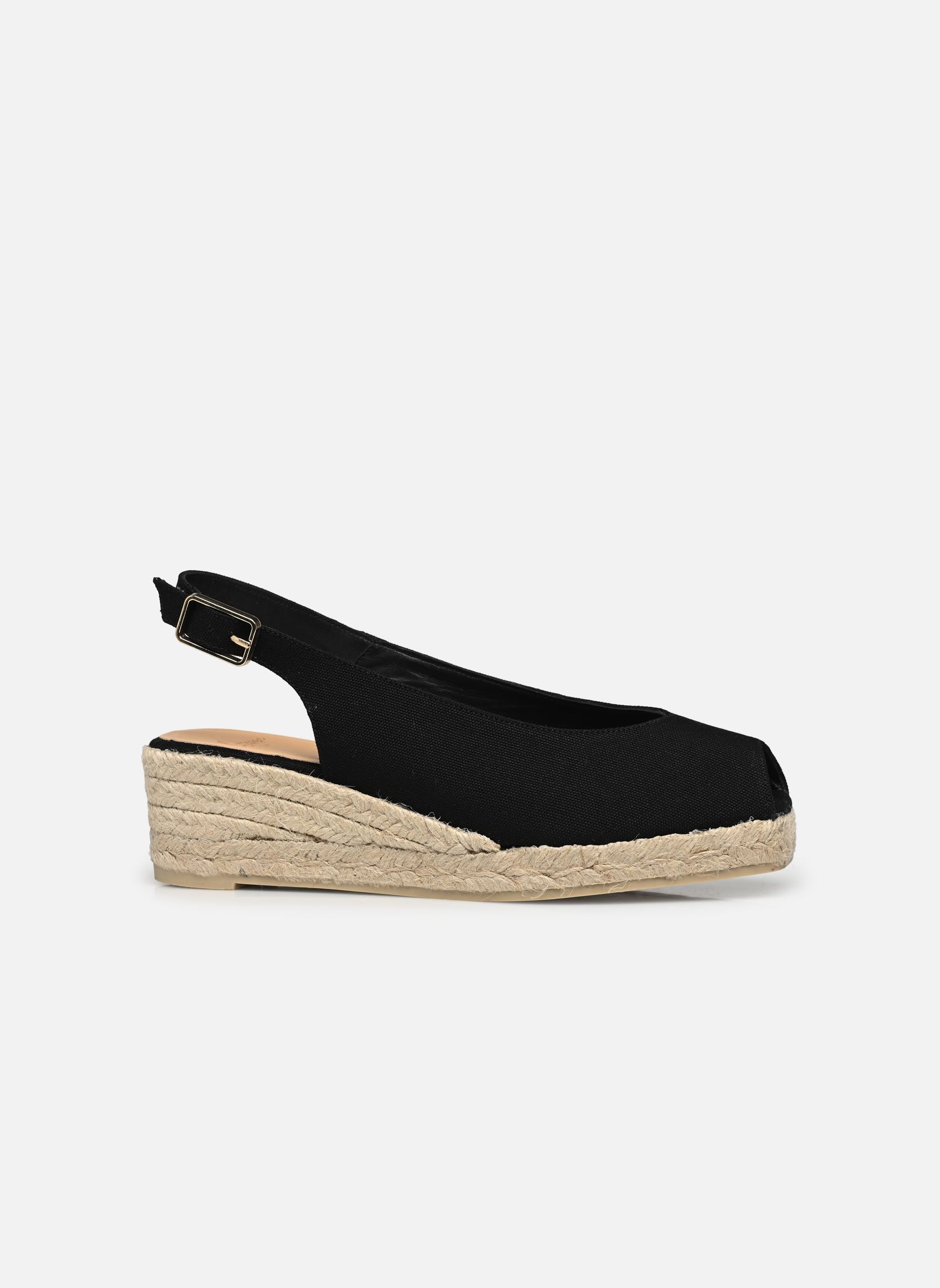 Espadrilles met sleehak en plateau Dosalia H3 dames zwart Castaner Espadrilles met sleehak en plateau Dosalia H3 dames zwart NEGRO