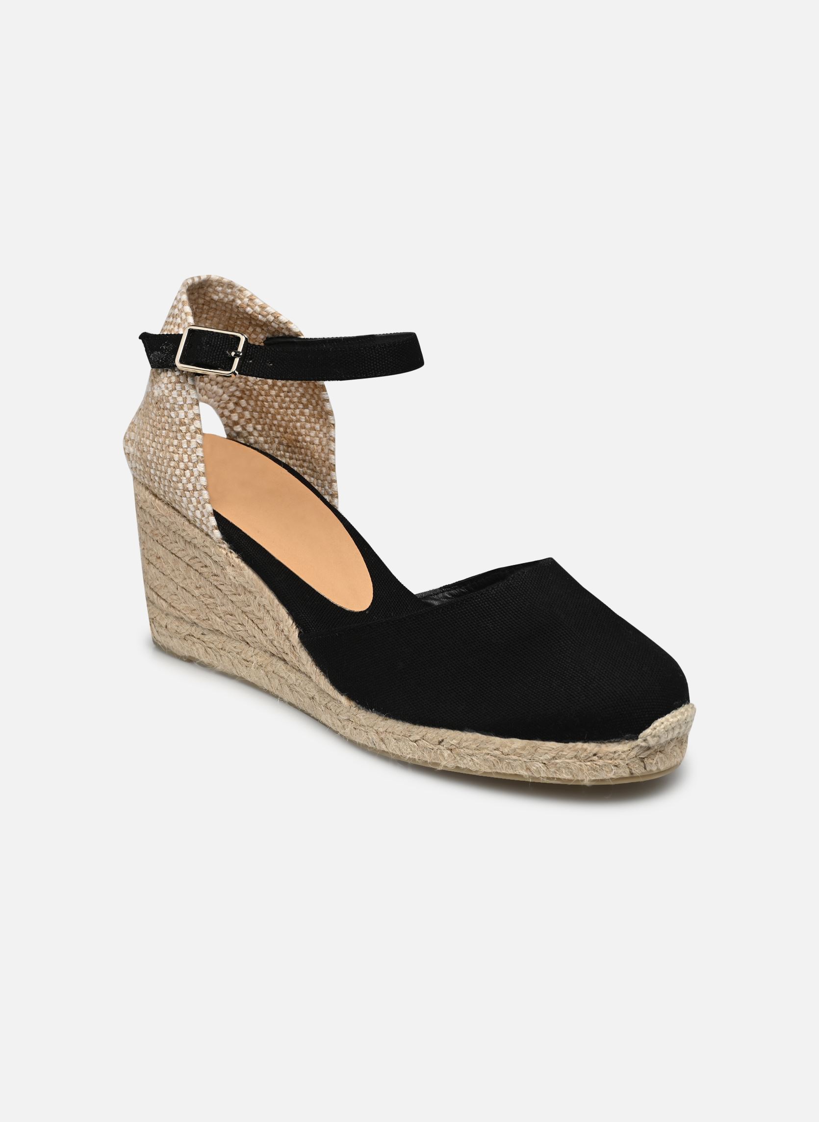 Keil- und Plateau-Espadrilles Carol H6 damen schwarz Castaner Keil- und Plateau-Espadrilles Carol H6 damen schwarz SAND NEGRO