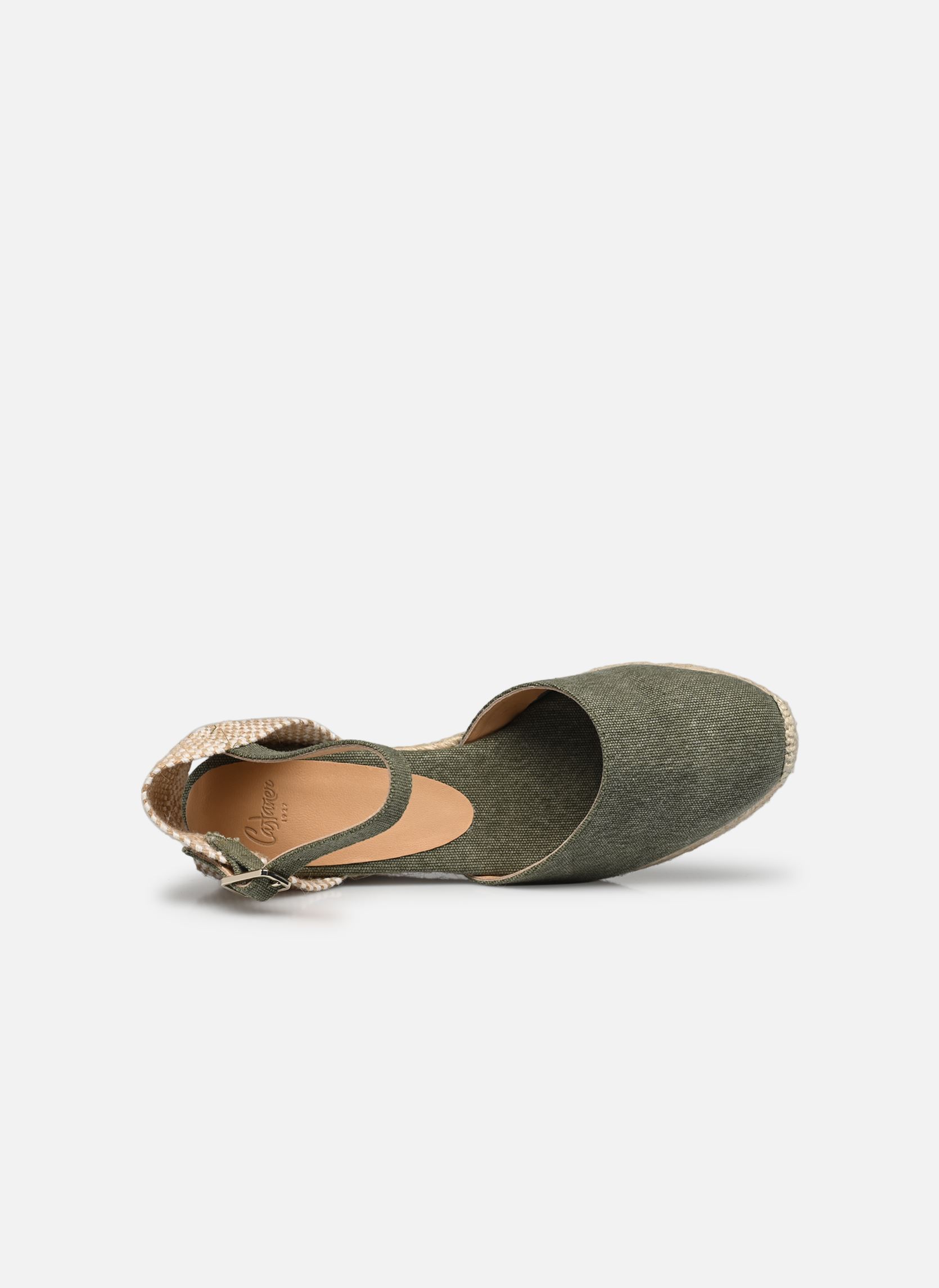 Keil- und Plateau-Espadrilles Carol H6 damen grün Castaner Keil- und Plateau-Espadrilles Carol H6 damen grün OLIVE