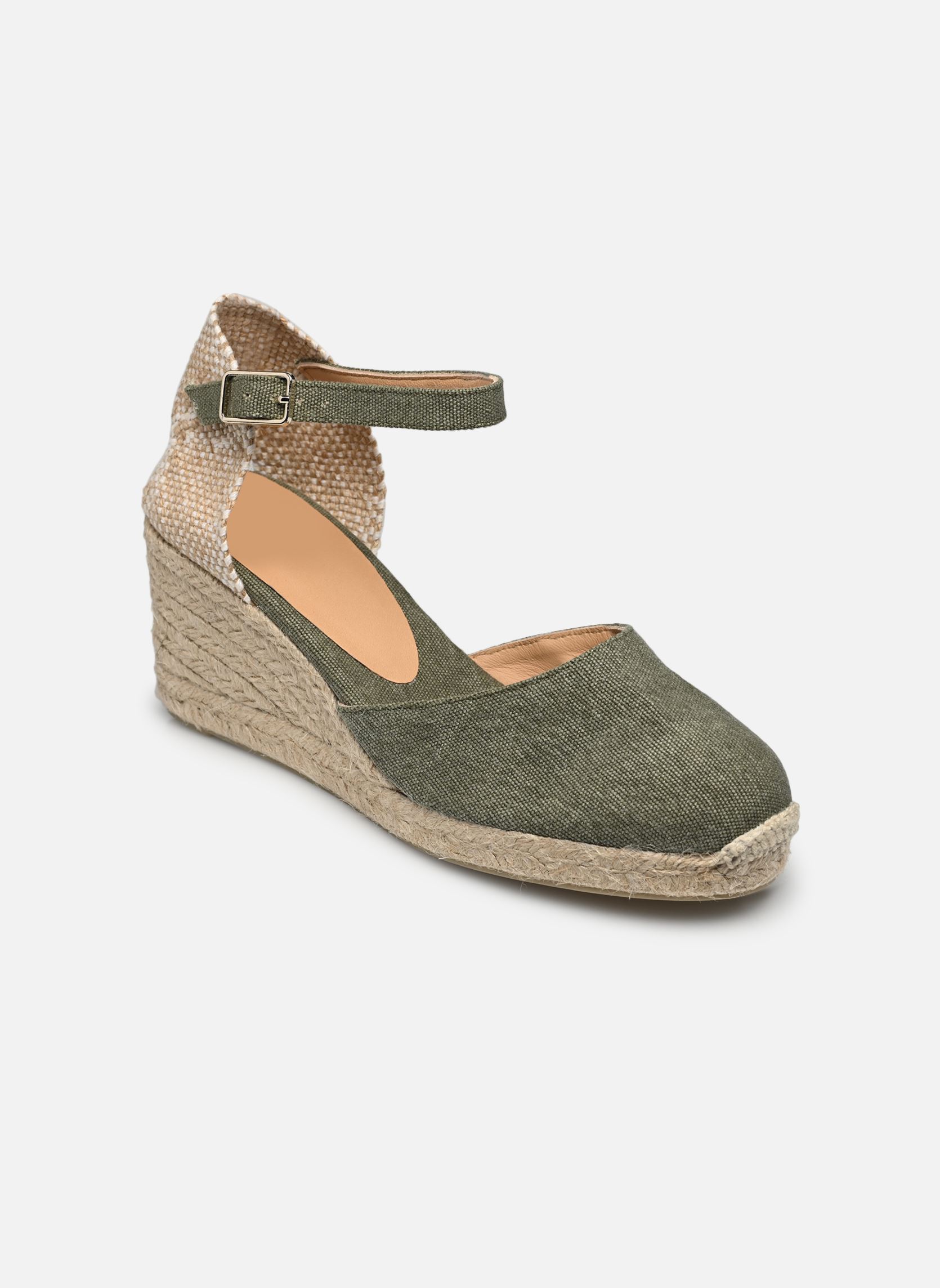 Keil- und Plateau-Espadrilles Carol H6 damen grün Castaner Keil- und Plateau-Espadrilles Carol H6 damen grün OLIVE