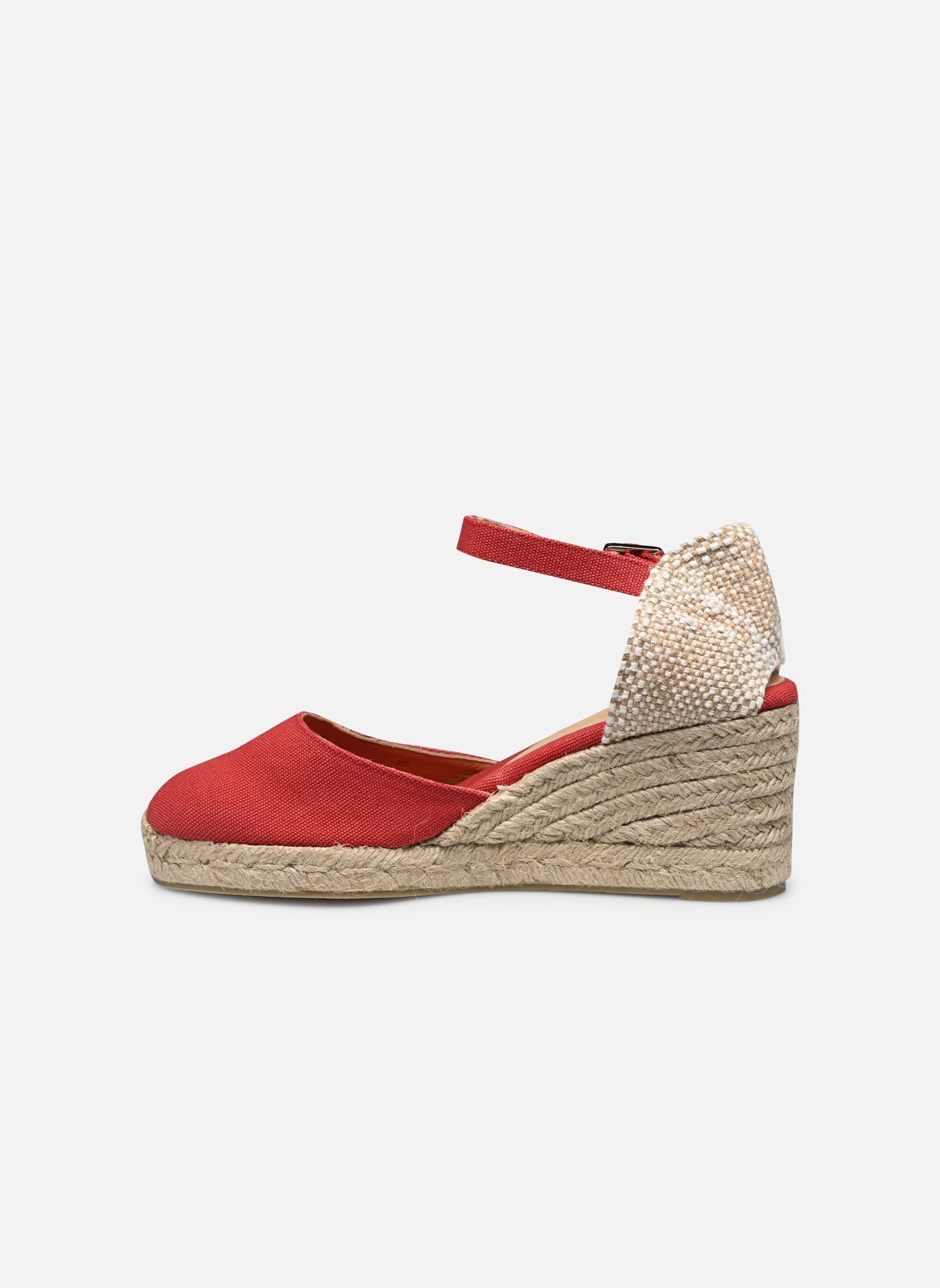 Espadrillas con zeppa e plateau Carol H6 donna rosso Castaner Espadrillas con zeppa e plateau Carol H6 donna rosso ROJO CARMIN