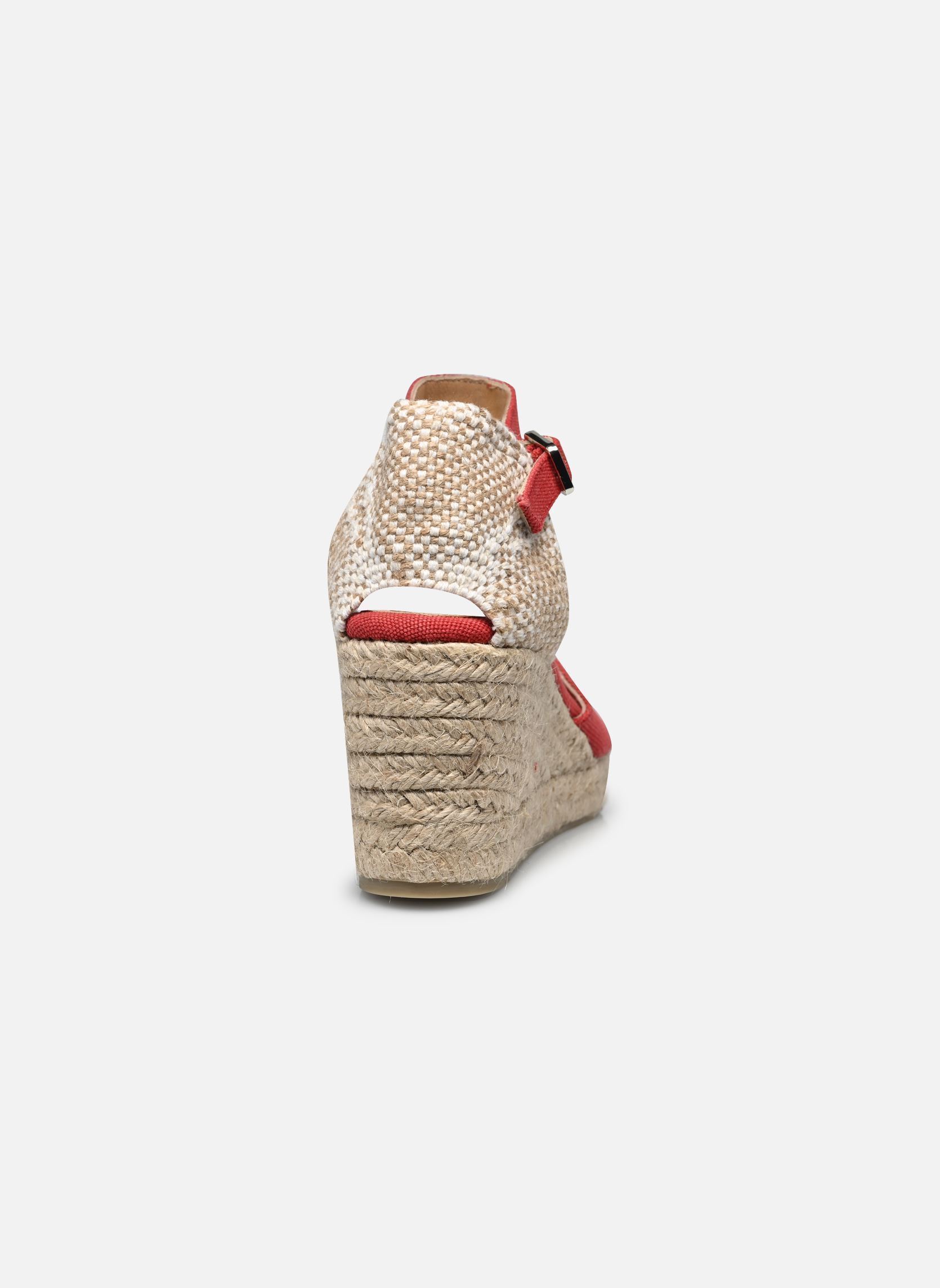 Espadrillas con zeppa e plateau Carol H6 donna rosso Castaner Espadrillas con zeppa e plateau Carol H6 donna rosso ROJO CARMIN