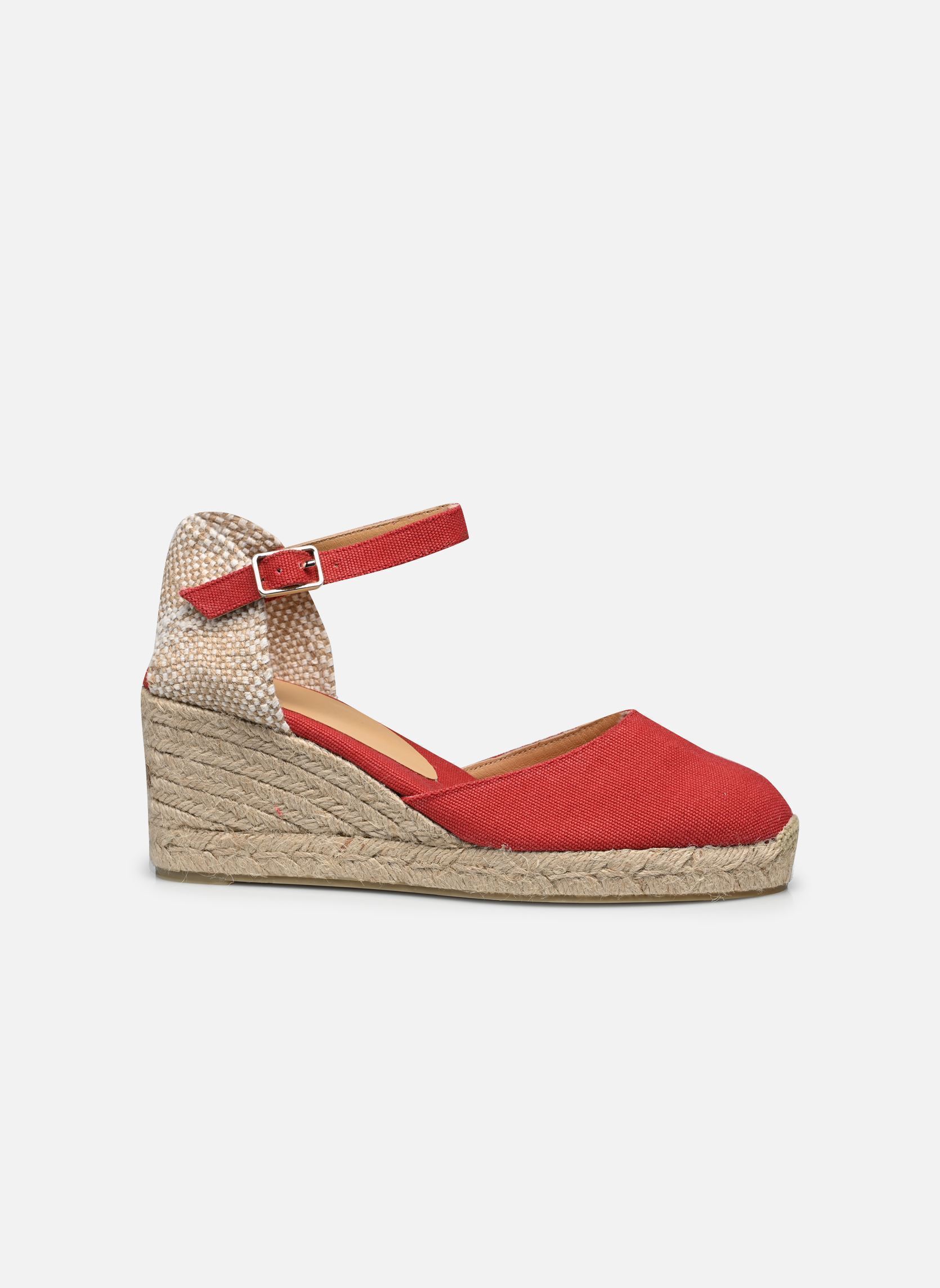 Espadrillas con zeppa e plateau Carol H6 donna rosso Castaner Espadrillas con zeppa e plateau Carol H6 donna rosso ROJO CARMIN