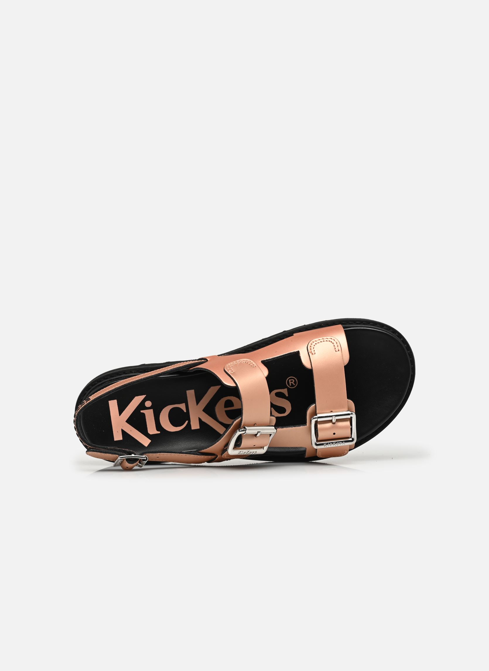 Sandalen NEOSUMMER dames roze Kickers Sandalen NEOSUMMER dames roze NUDE METAL