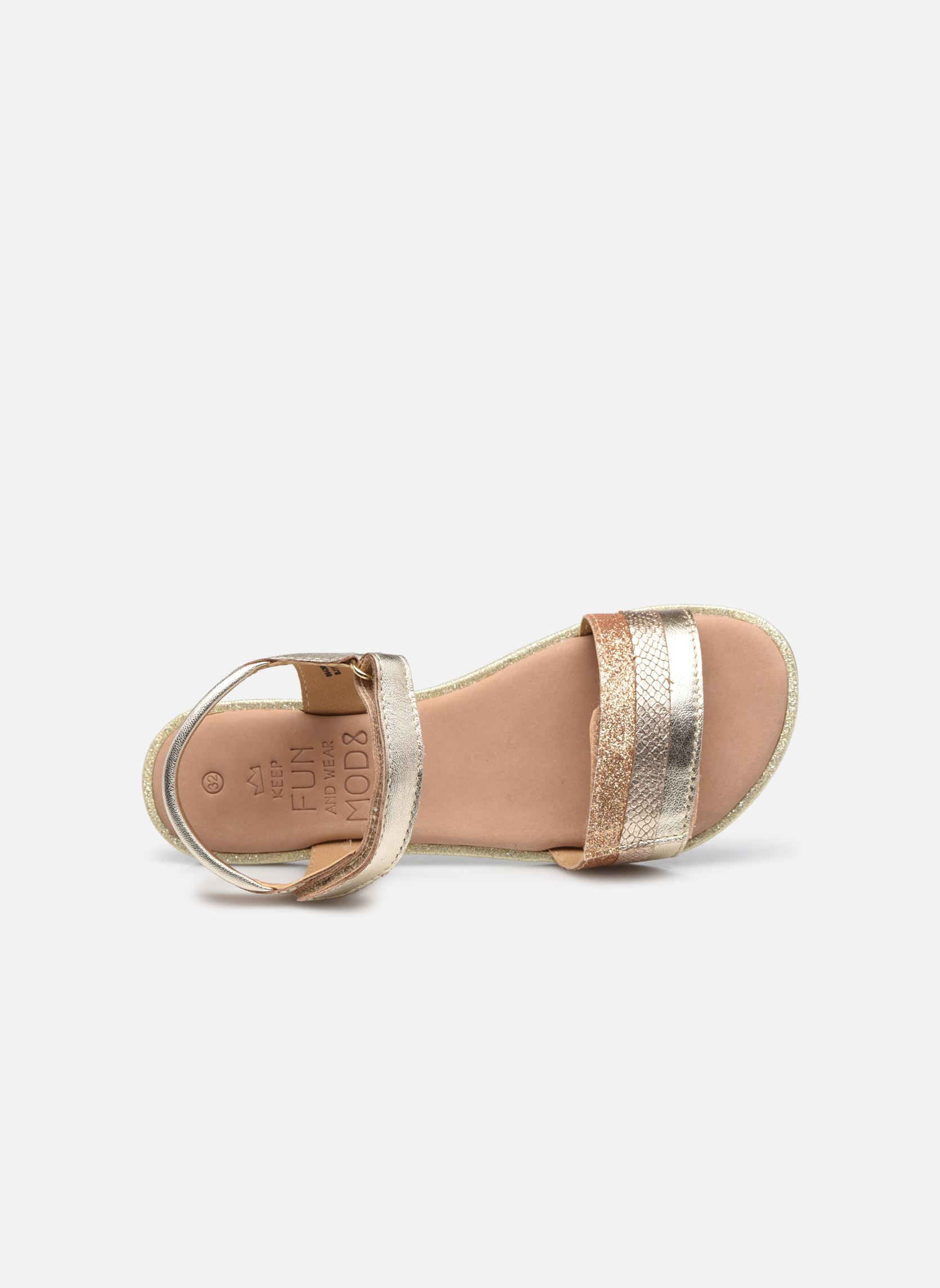 Sandales Paganisa fille or et bronze Mod8 Sandales Paganisa fille or et bronze OR