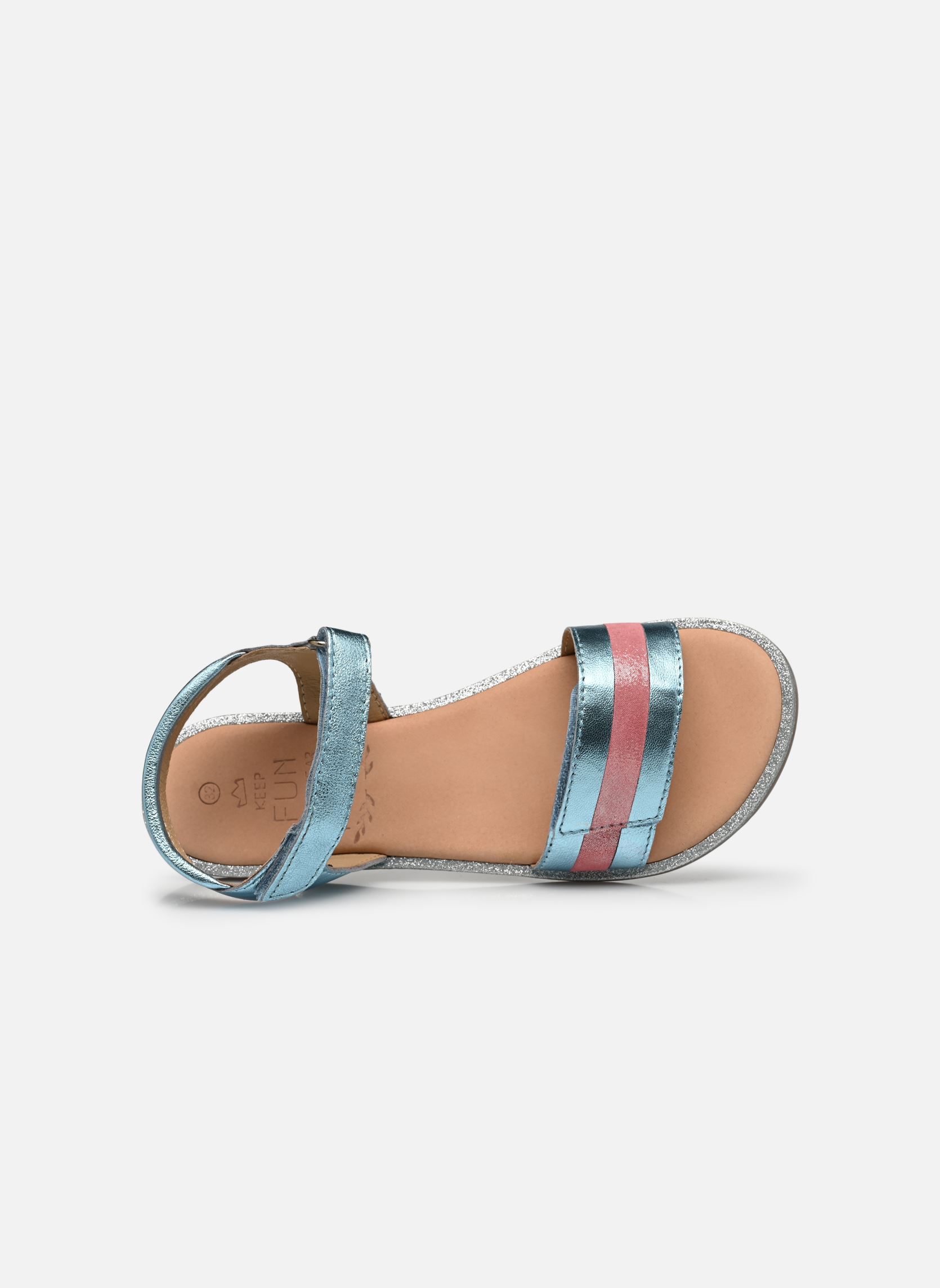 Sandali Paganisa bambina blu Mod8 Sandali Paganisa bambina blu BLEU CLAIR LILAS JAUNE