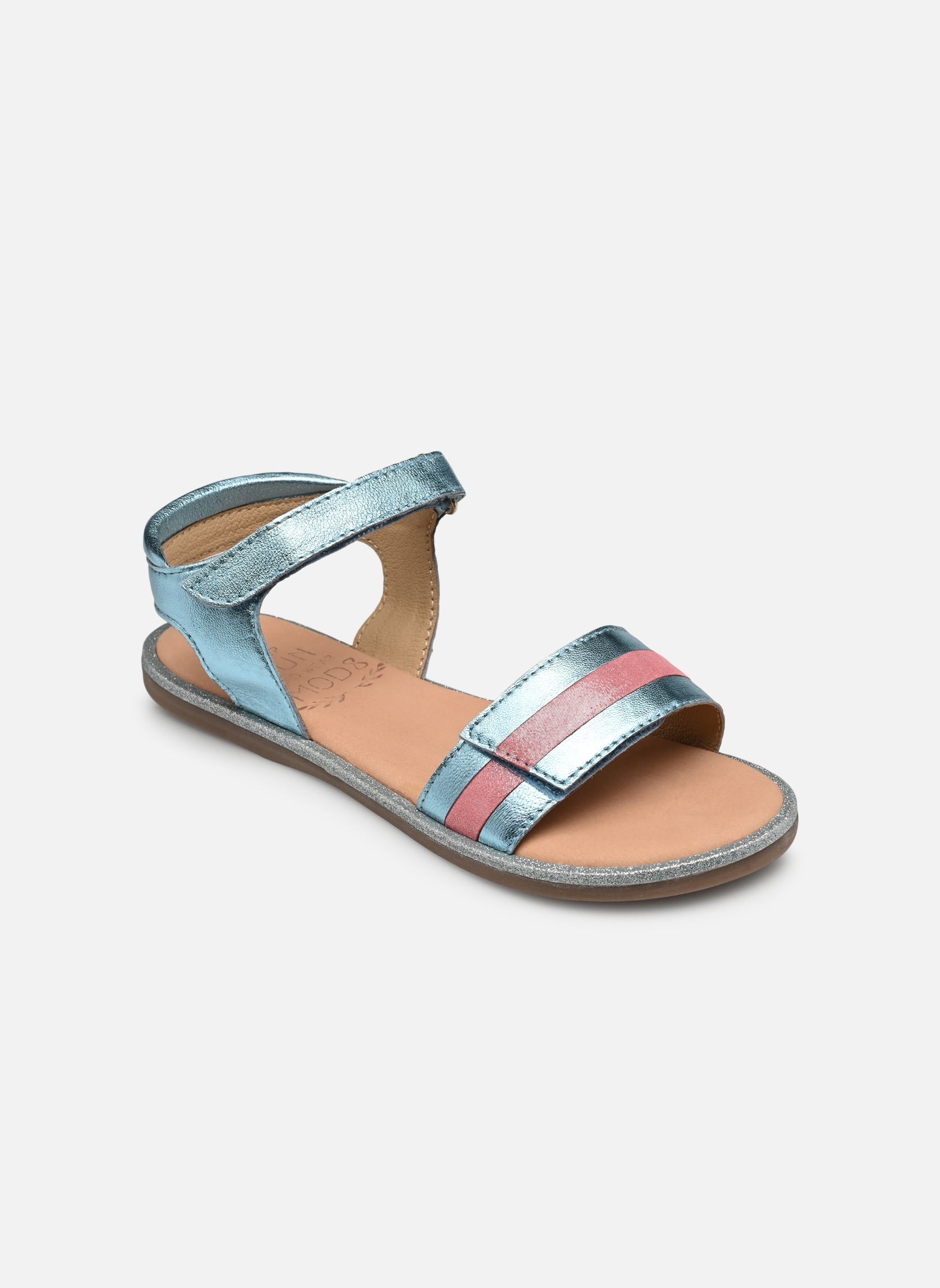 Sandali Paganisa bambina blu Mod8 Sandali Paganisa bambina blu BLEU CLAIR LILAS JAUNE