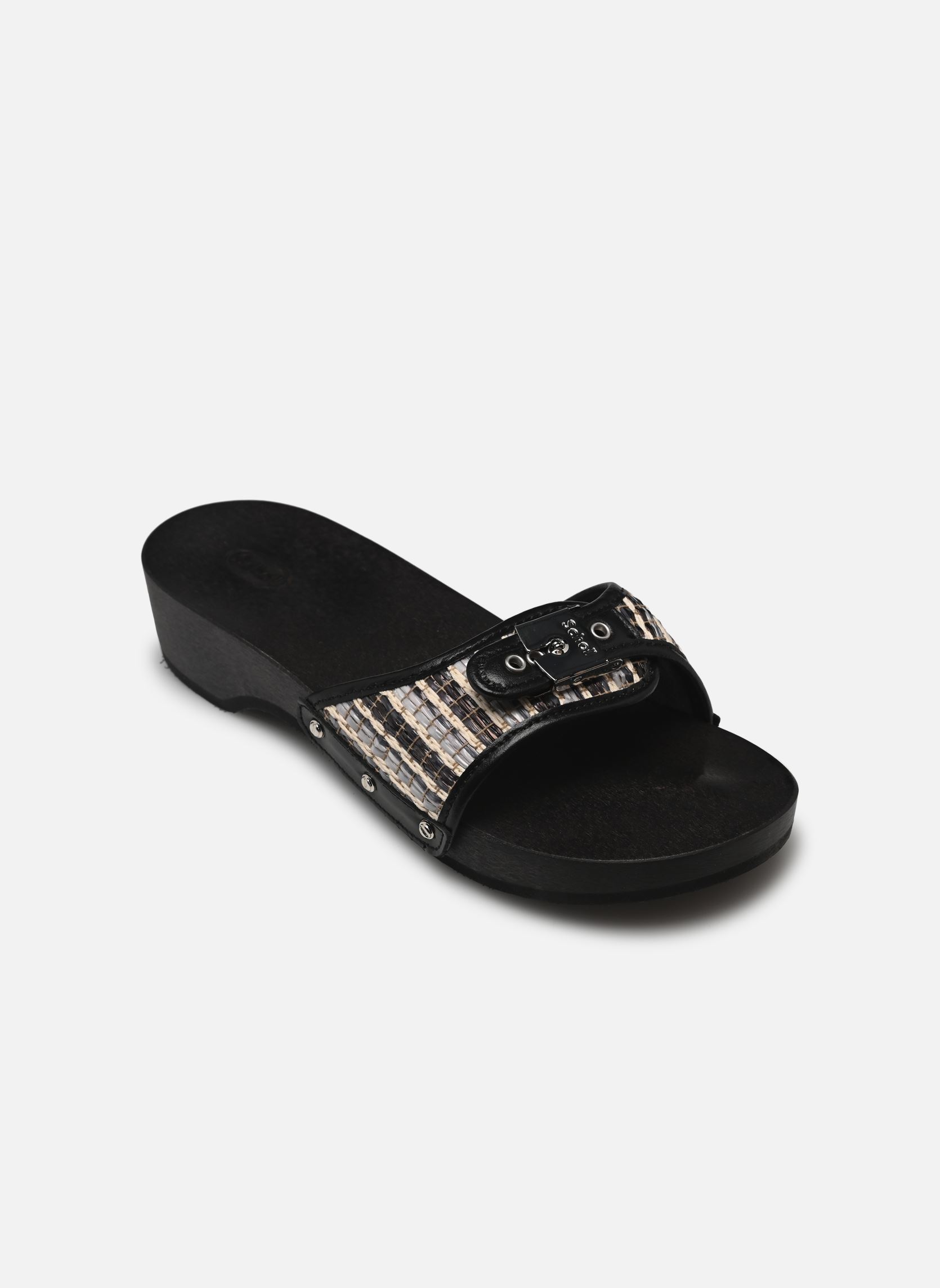 Mules Pescura Heel ICONIC femme multicolore Scholl Mules Pescura Heel ICONIC femme multicolore Black/white