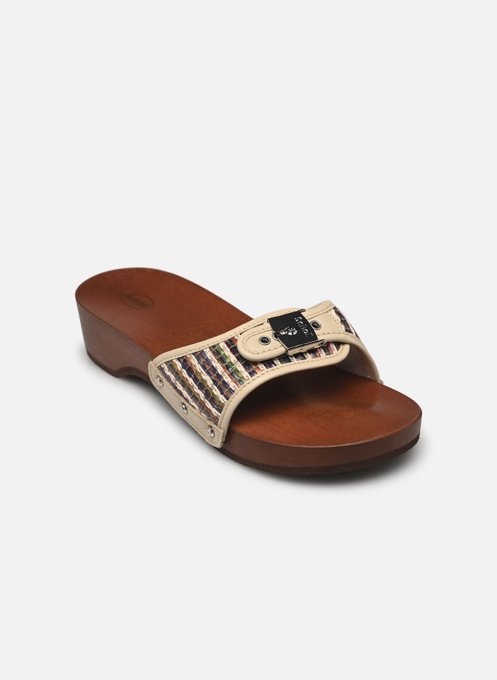 Pantoletten Pescura Heel ICONIC damen mehrfarbig Scholl Pantoletten Pescura Heel ICONIC damen mehrfarbig Khaki/Chocolate mix