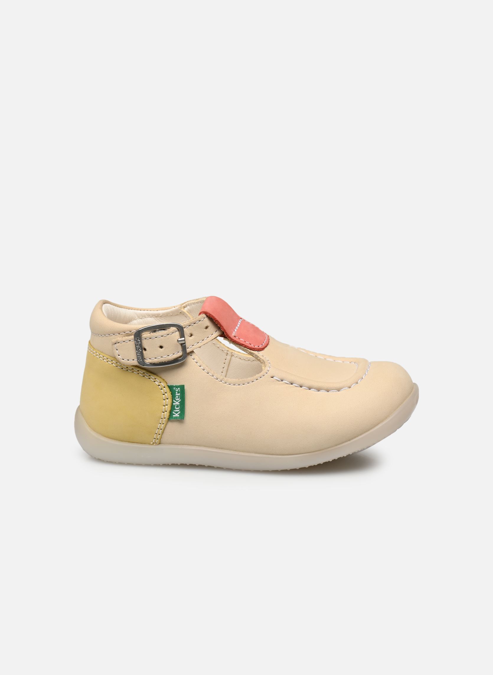 Ballerines Bonbek-2 fille beige Kickers Ballerines Bonbek-2 fille beige BEIGE ROSE JAUNE