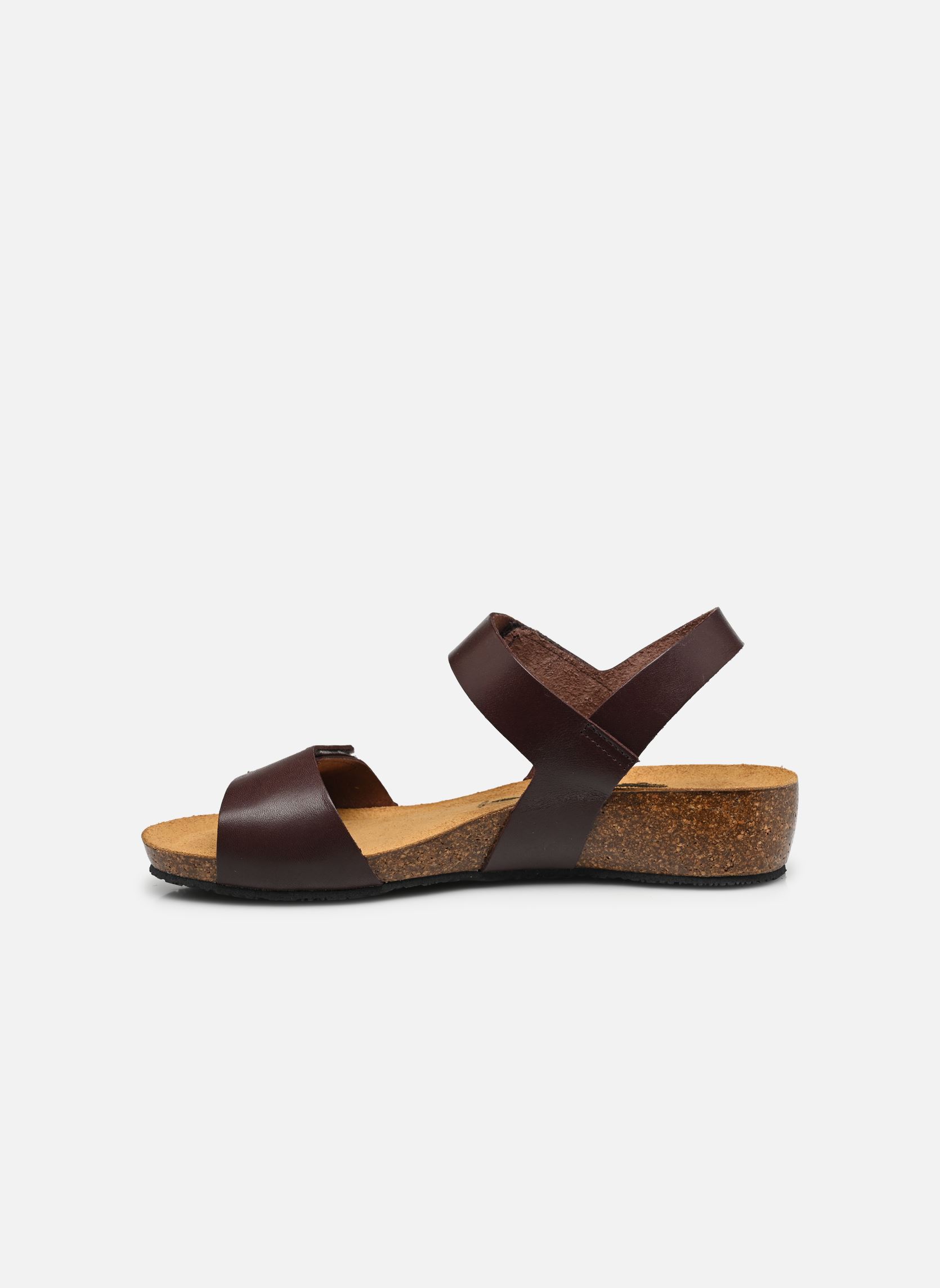 Sandalen met sleehak en plateau Norita dames bruin Plakton Sandalen met sleehak en plateau Norita dames bruin MARRON