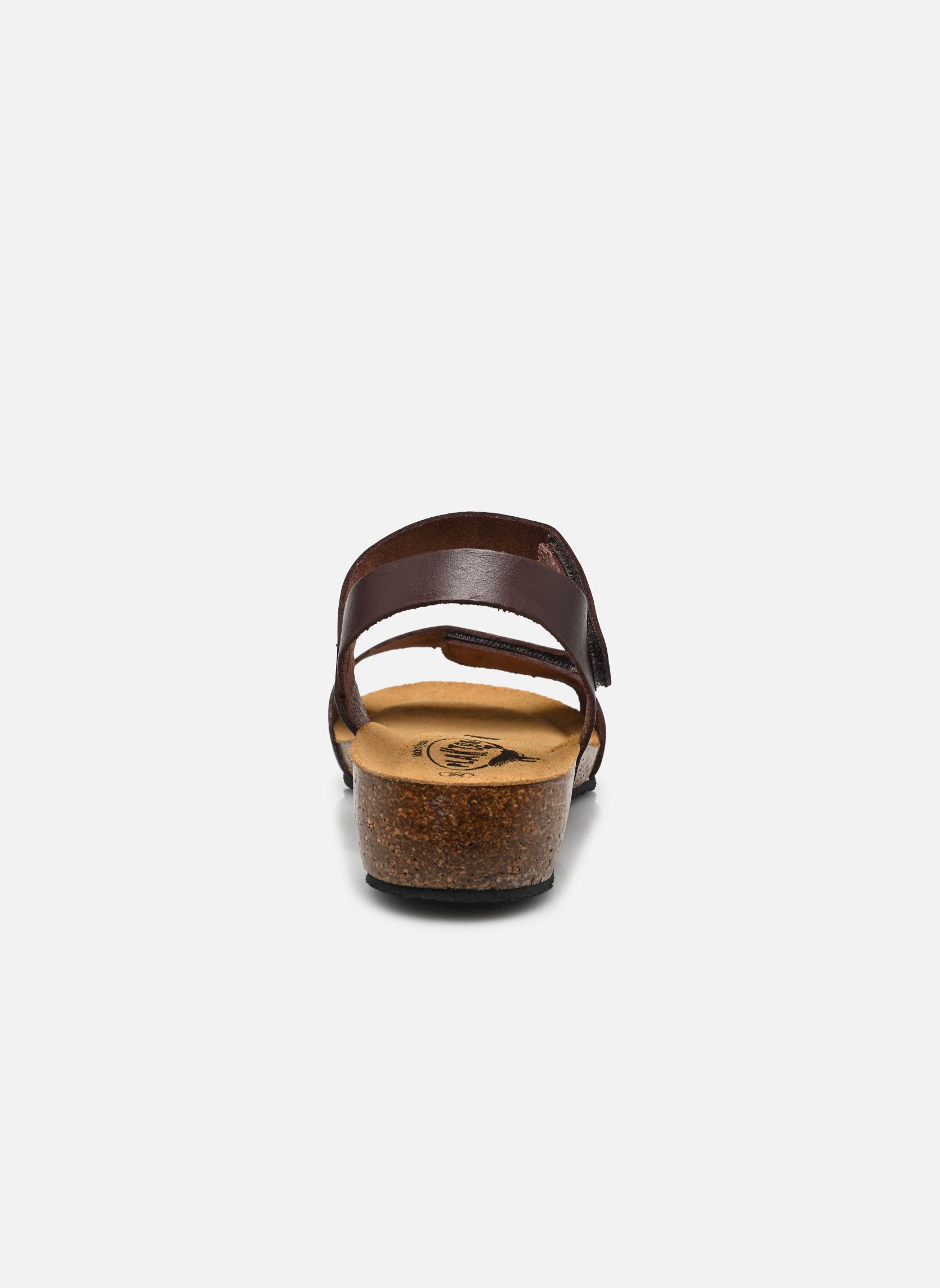 Sandalen met sleehak en plateau Norita dames bruin Plakton Sandalen met sleehak en plateau Norita dames bruin MARRON