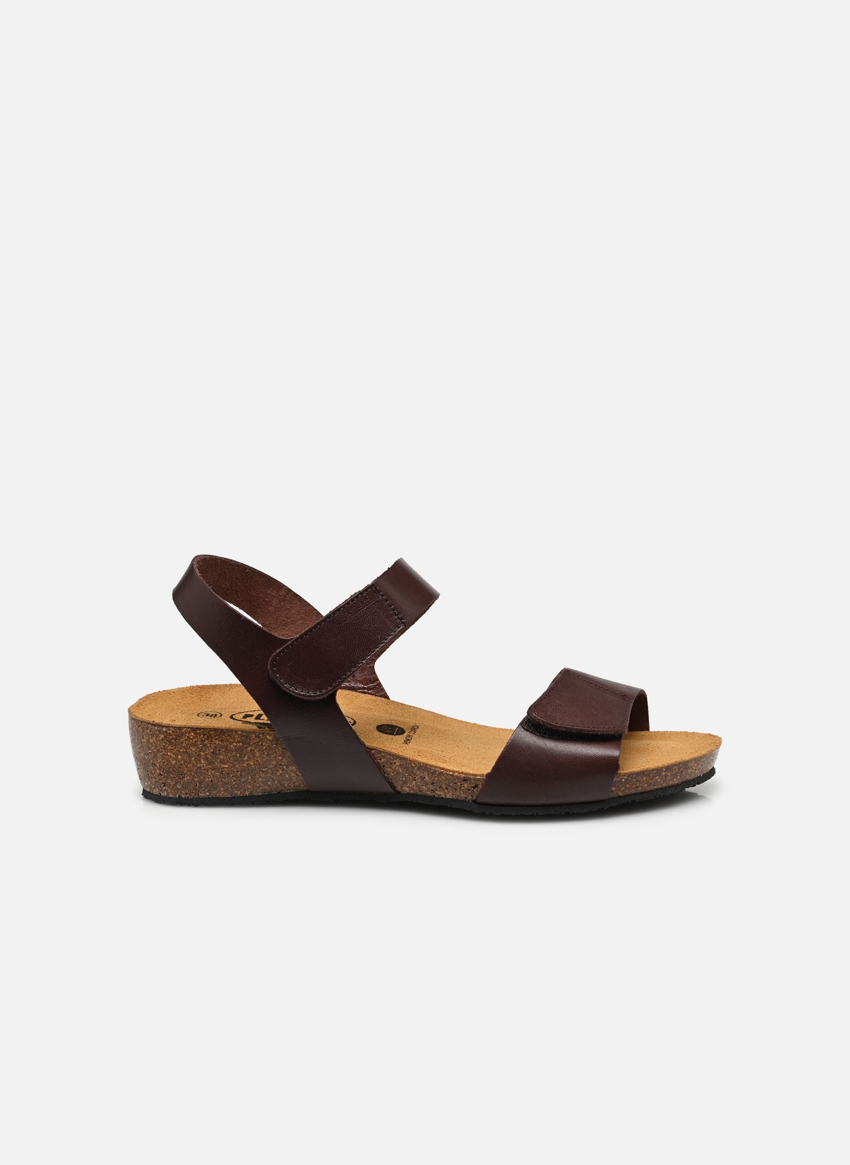 Sandalen met sleehak en plateau Norita dames bruin Plakton Sandalen met sleehak en plateau Norita dames bruin MARRON