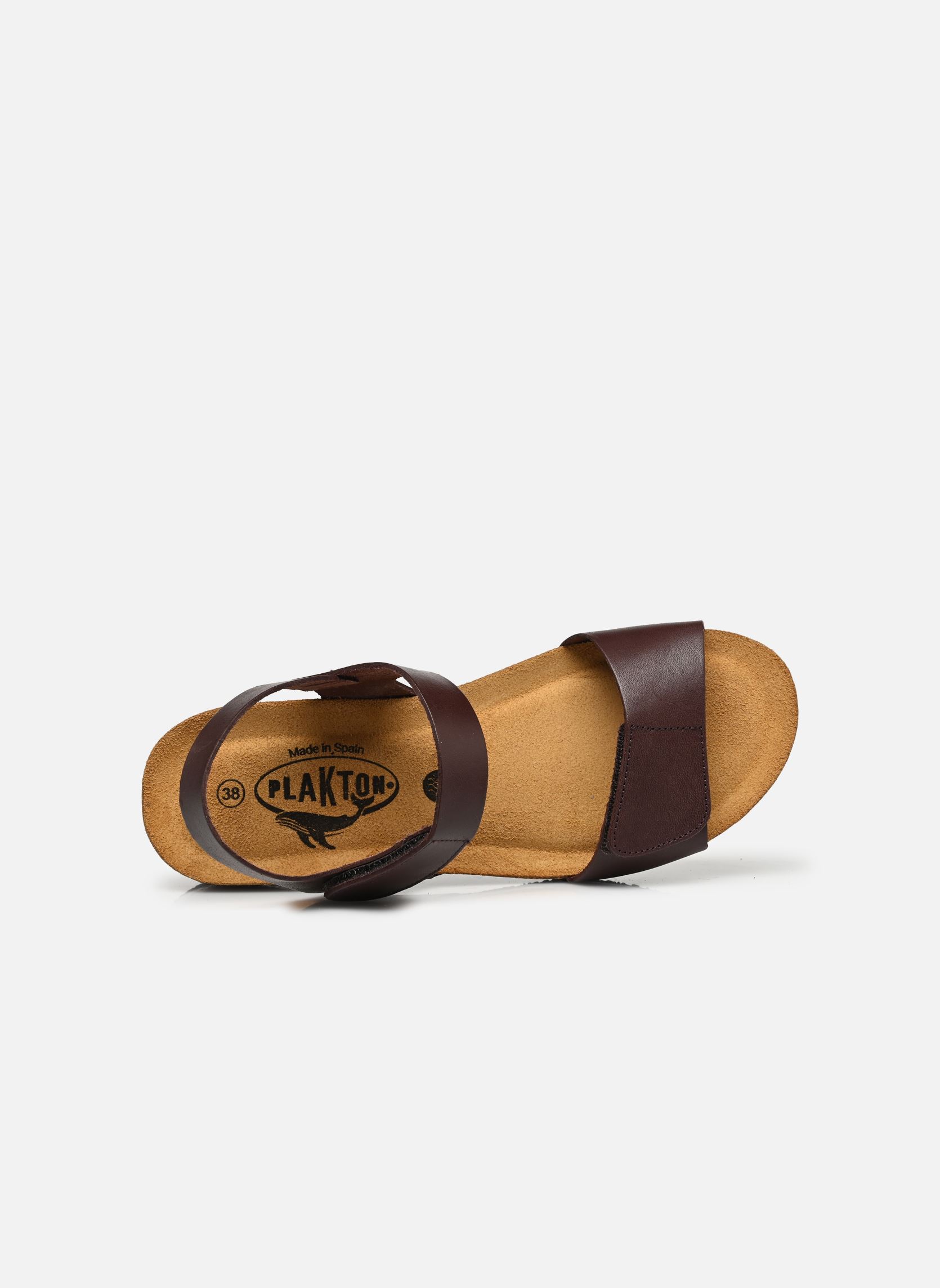 Sandalen met sleehak en plateau Norita dames bruin Plakton Sandalen met sleehak en plateau Norita dames bruin MARRON