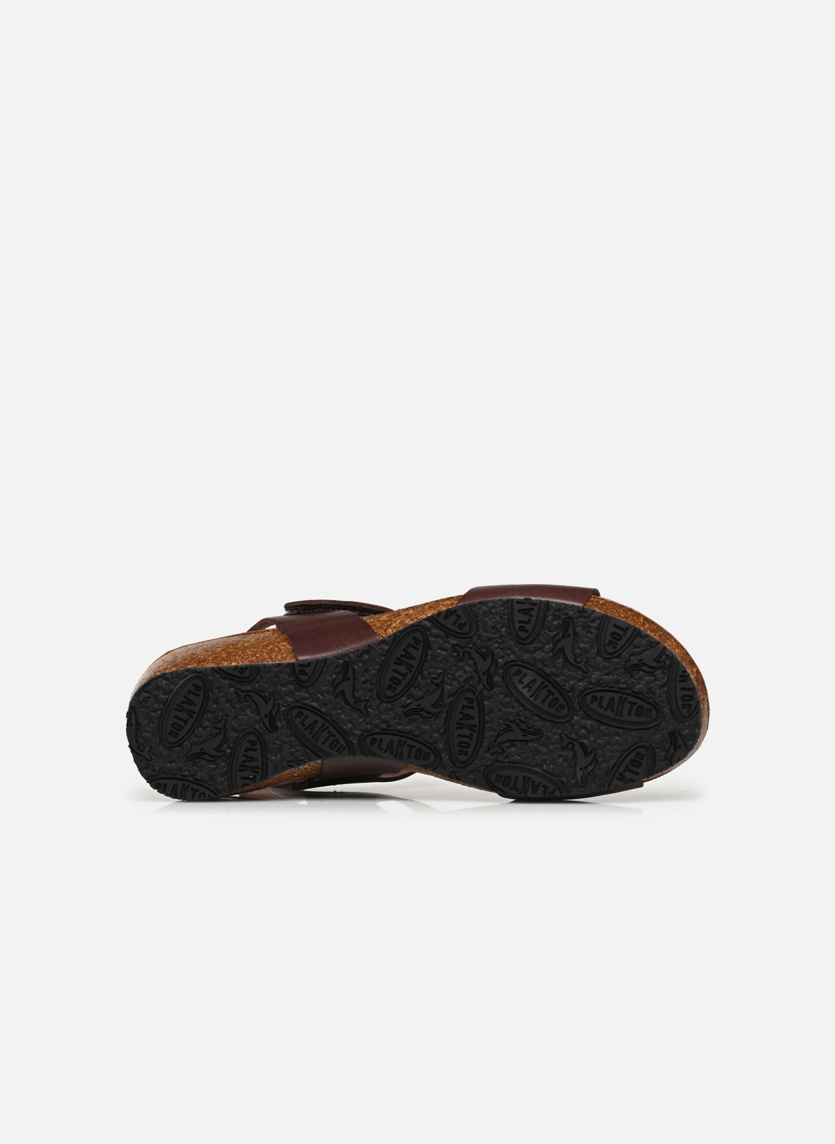 Sandalen met sleehak en plateau Norita dames bruin Plakton Sandalen met sleehak en plateau Norita dames bruin MARRON